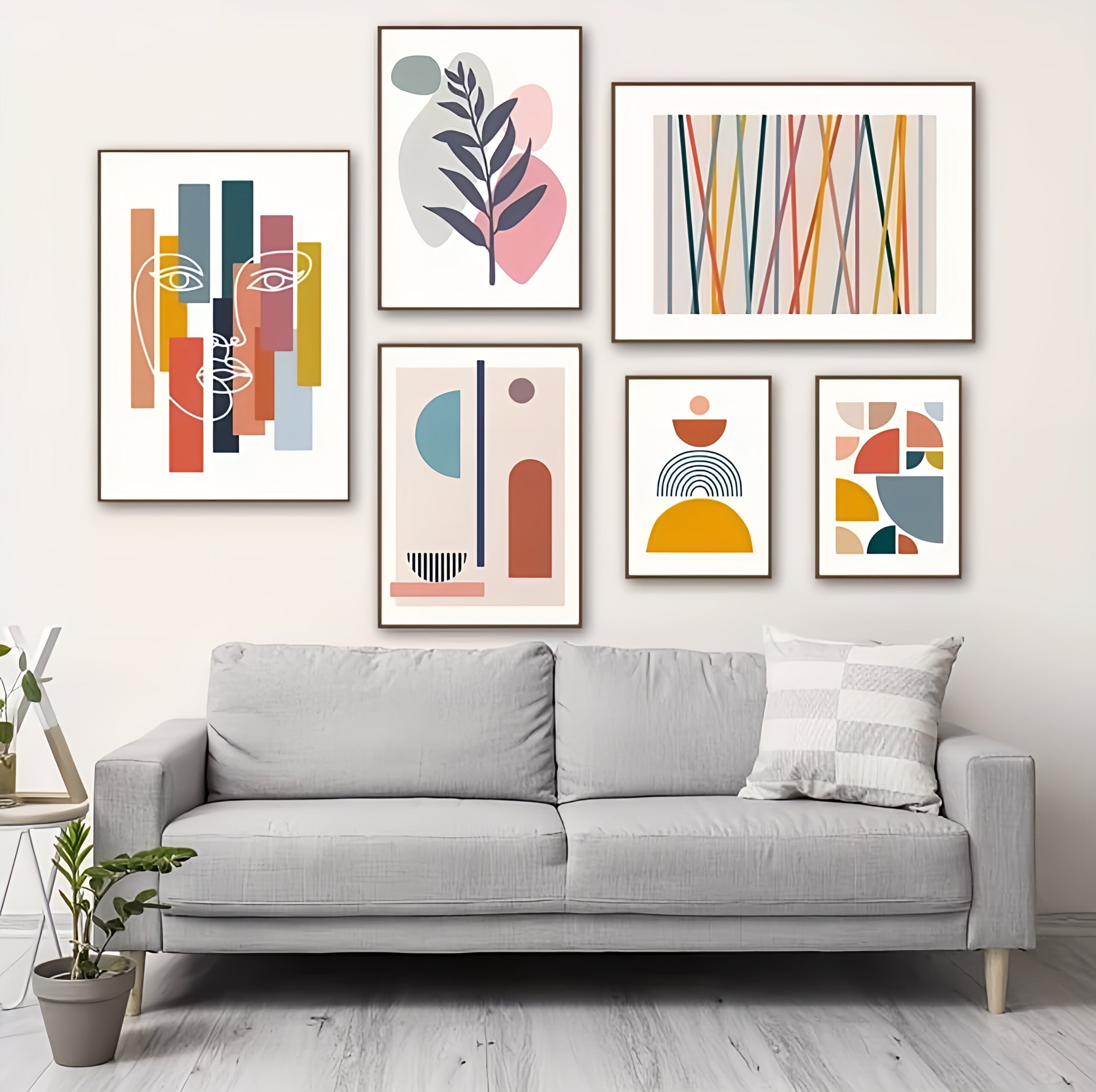 Geometric Pattern Illustration Poster