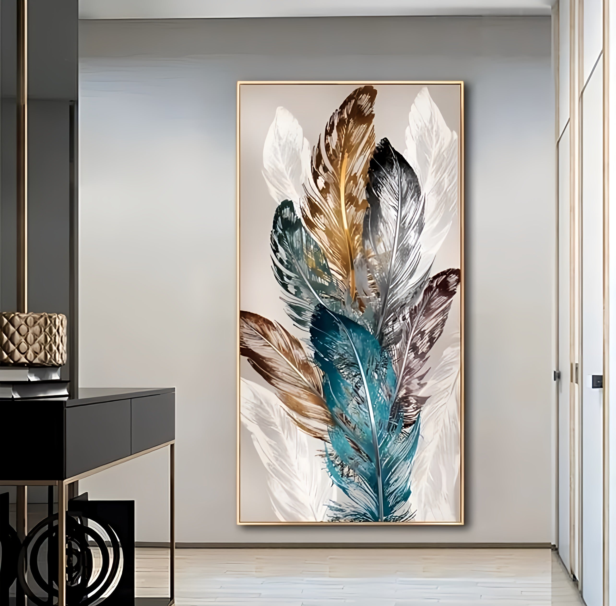 Golden Feather Canvas