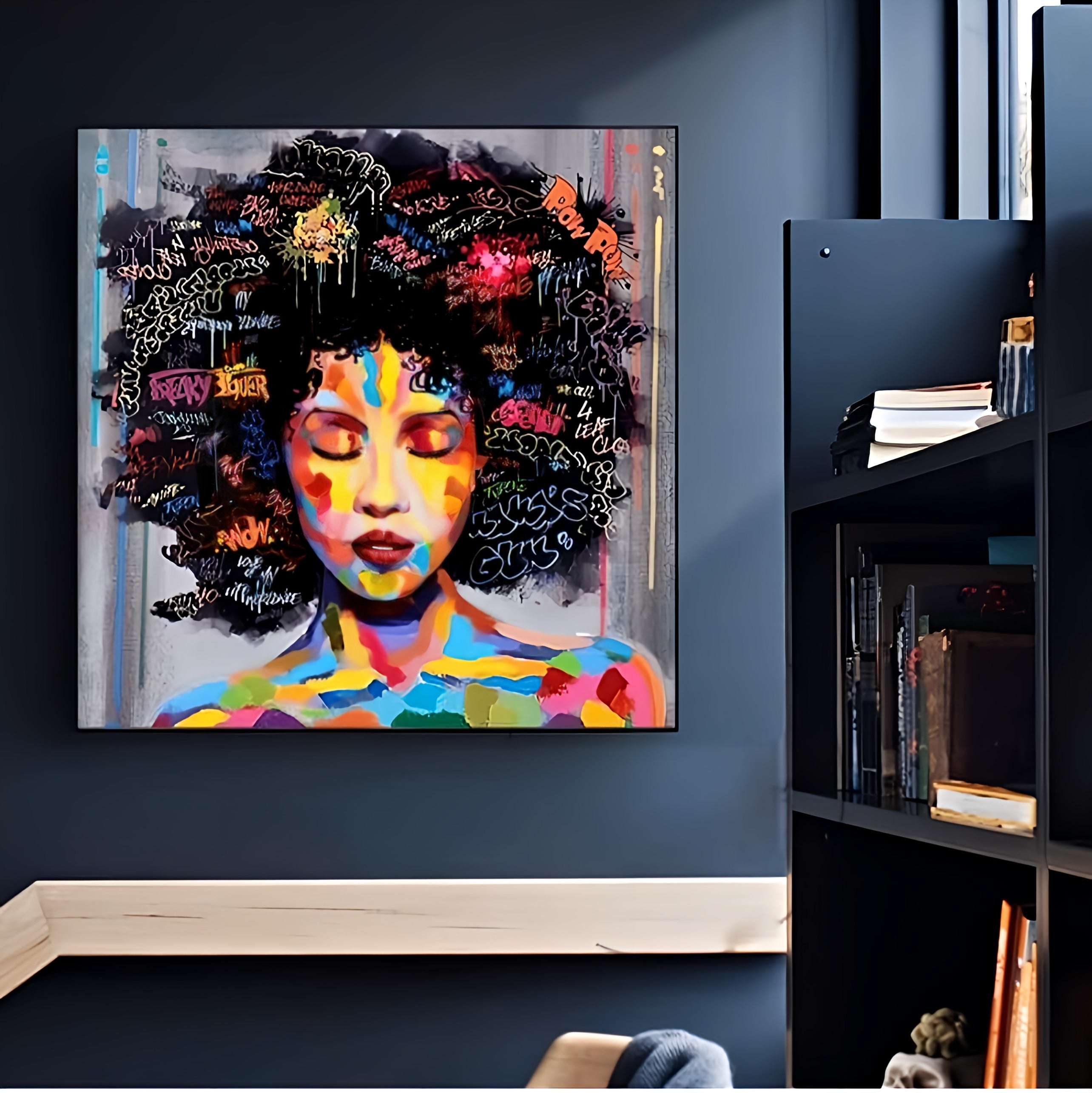 Abstract African Woman Portrait