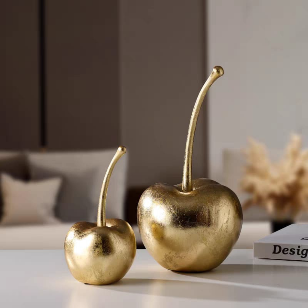 Gold cherry table decoration