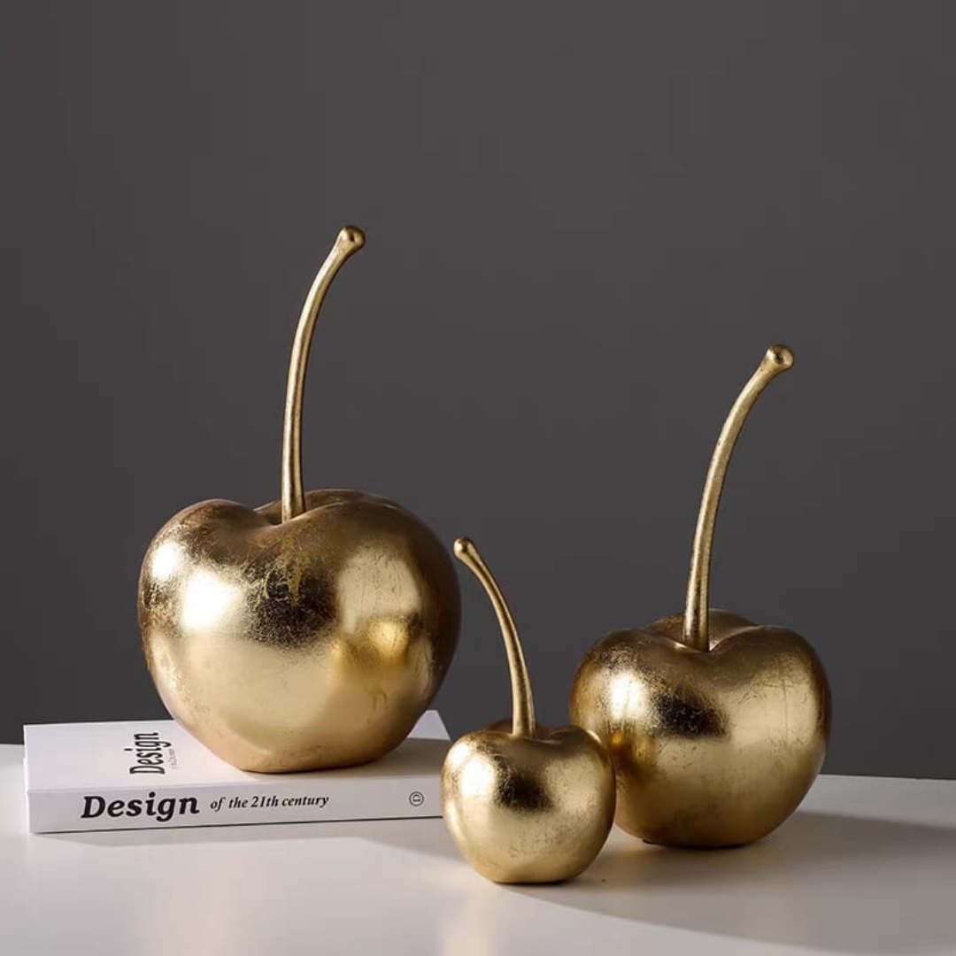Gold cherry table decoration