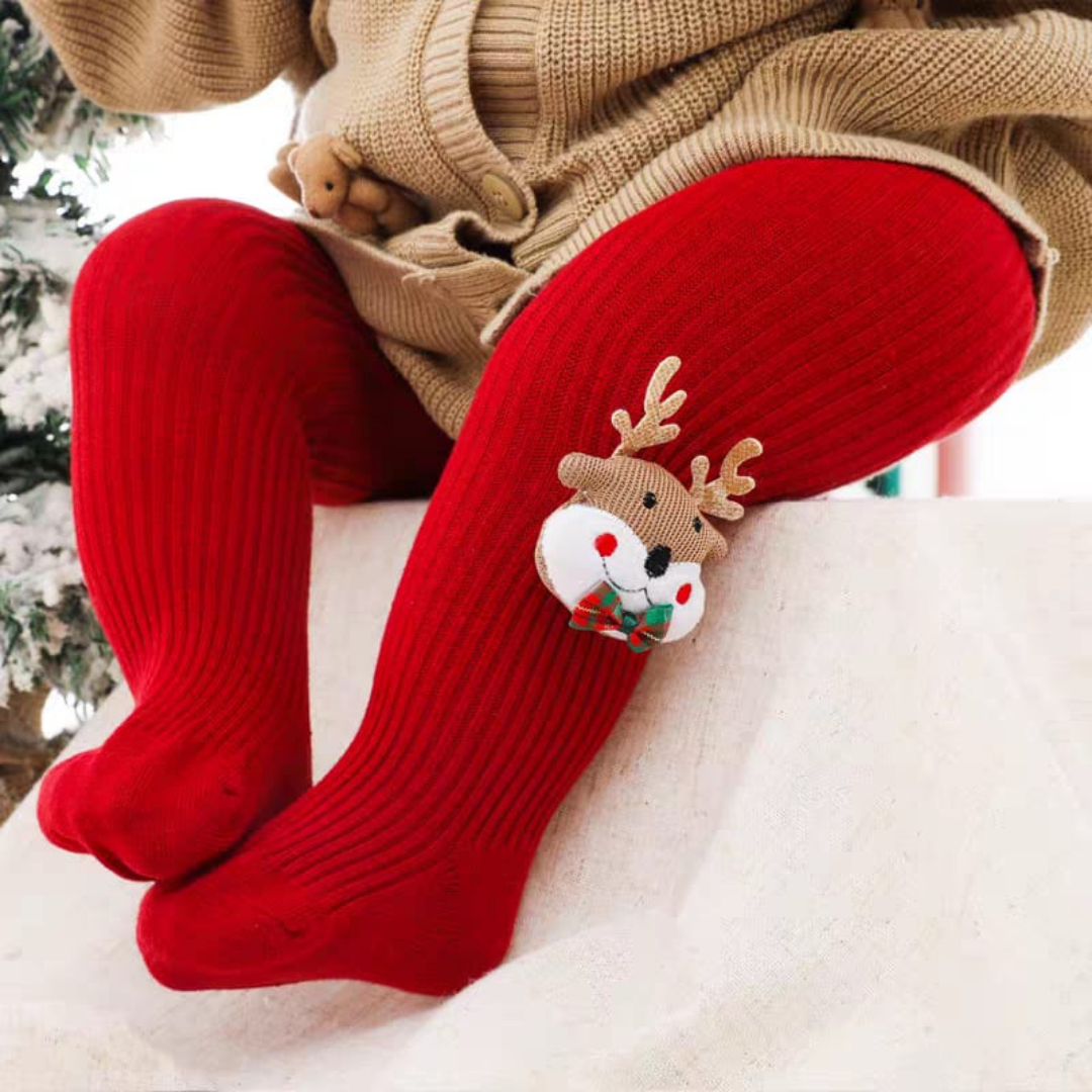 Christmas baby tights