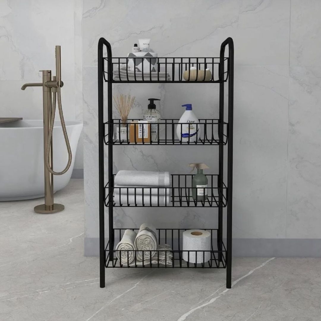 Black Bathroom Organizer