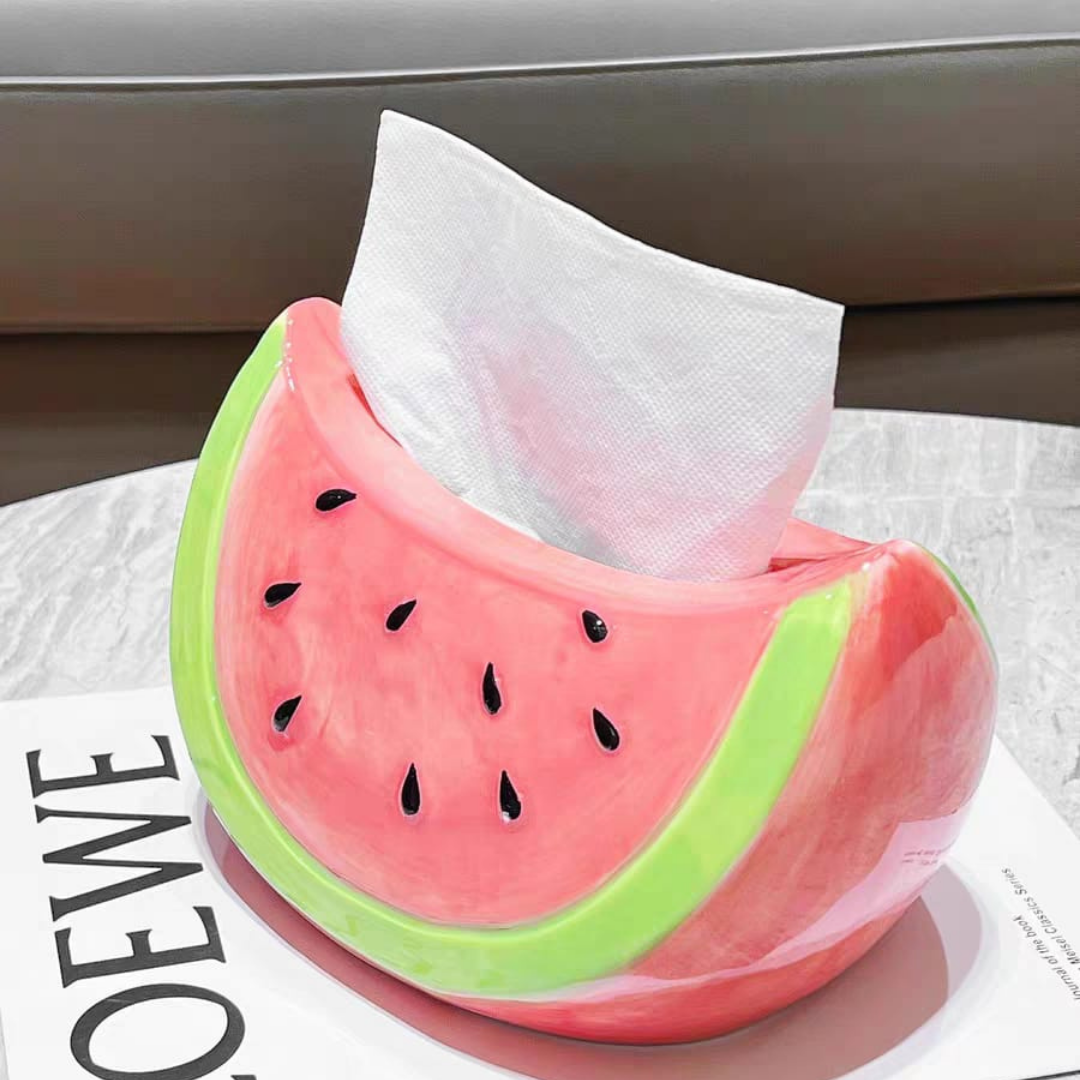 Watermelon tissue holder
