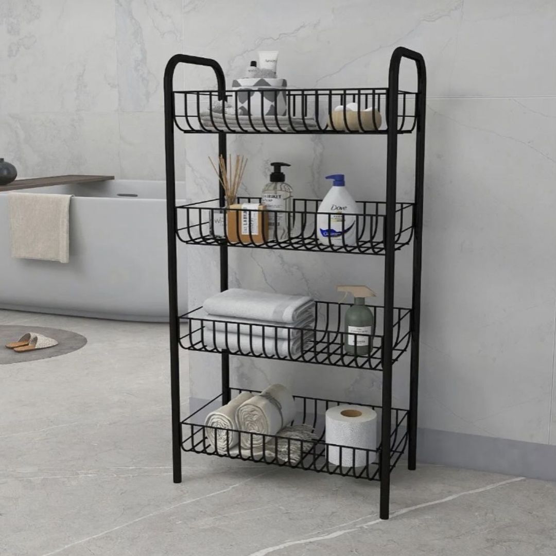 Black Bathroom Organizer