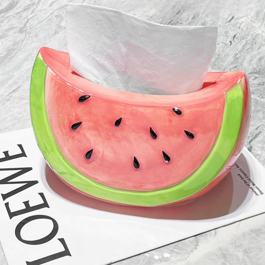 Watermelon tissue holder