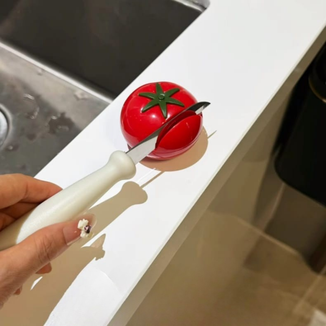 Tomato knife sharpener