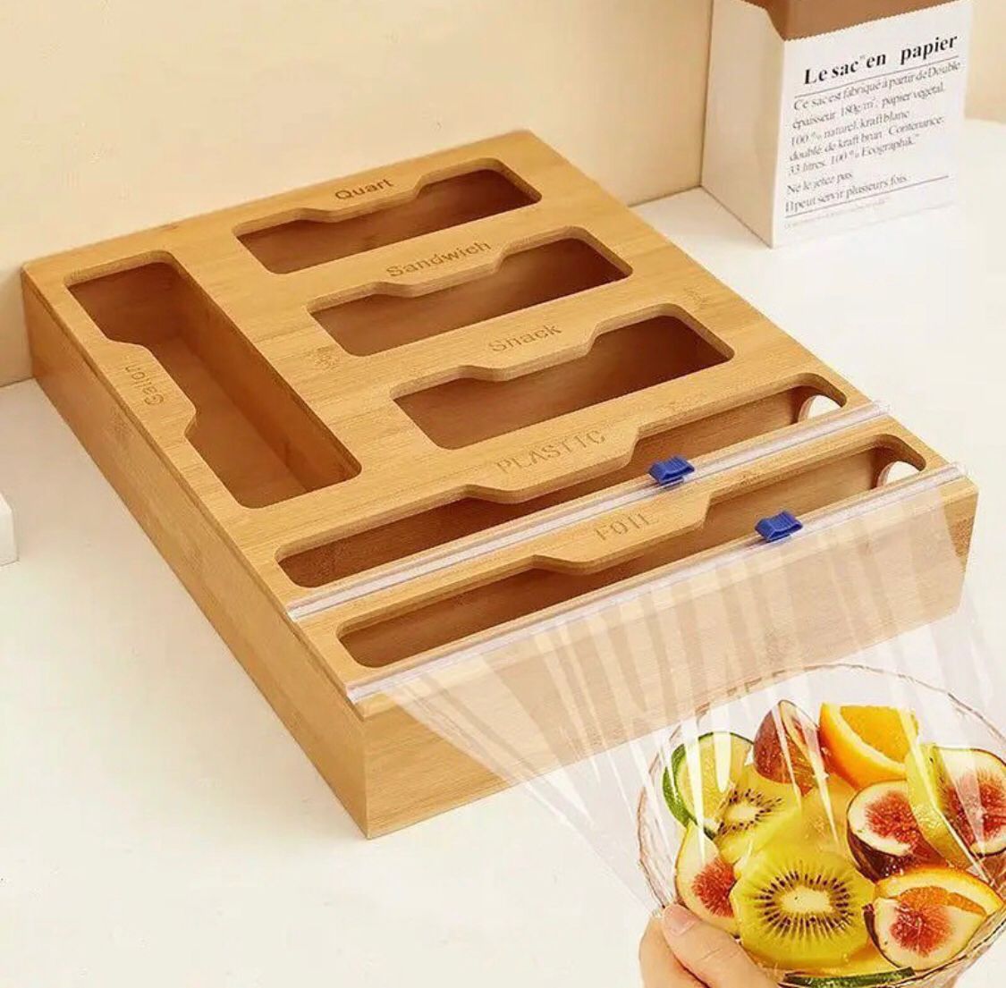 Cling Film Cutter Organizer