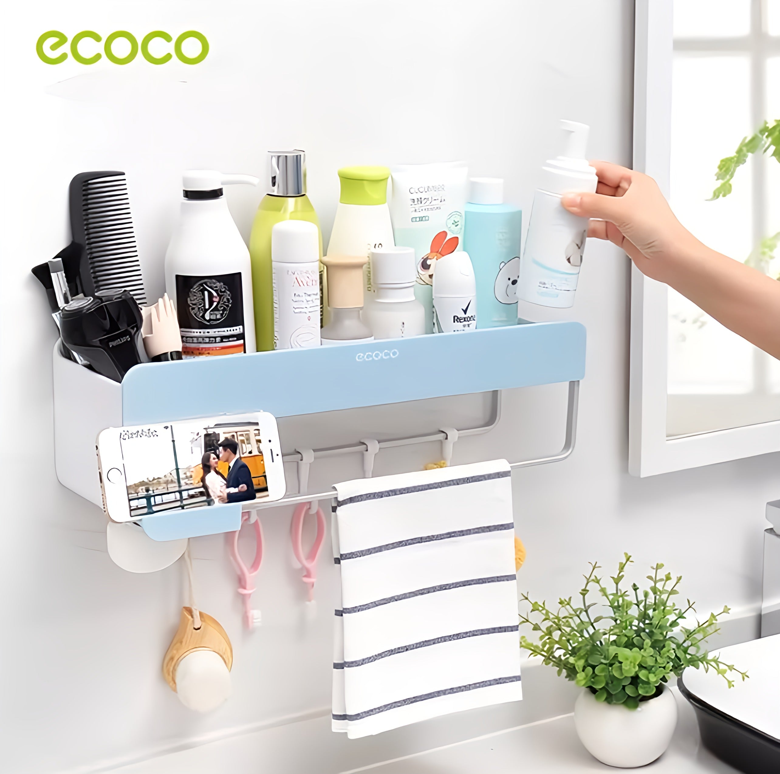 Ecoco Bathroom Rack