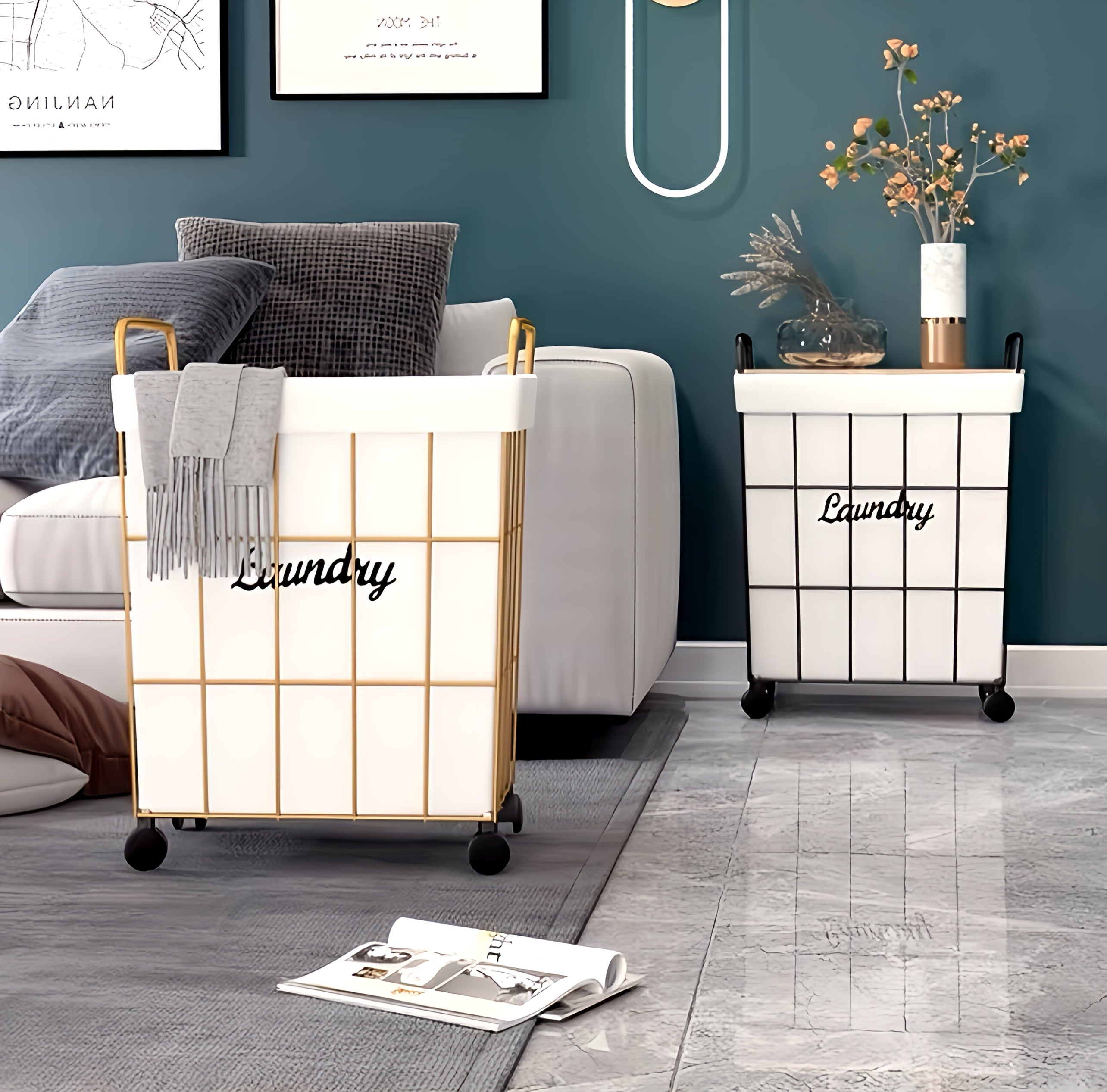 Movable Laundry Basket