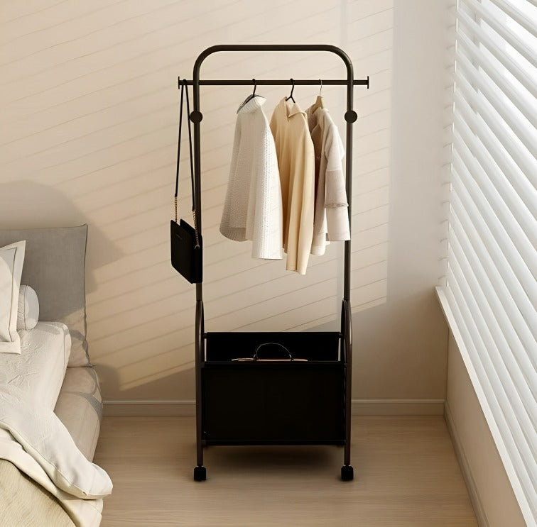 Coat Rack With Basket