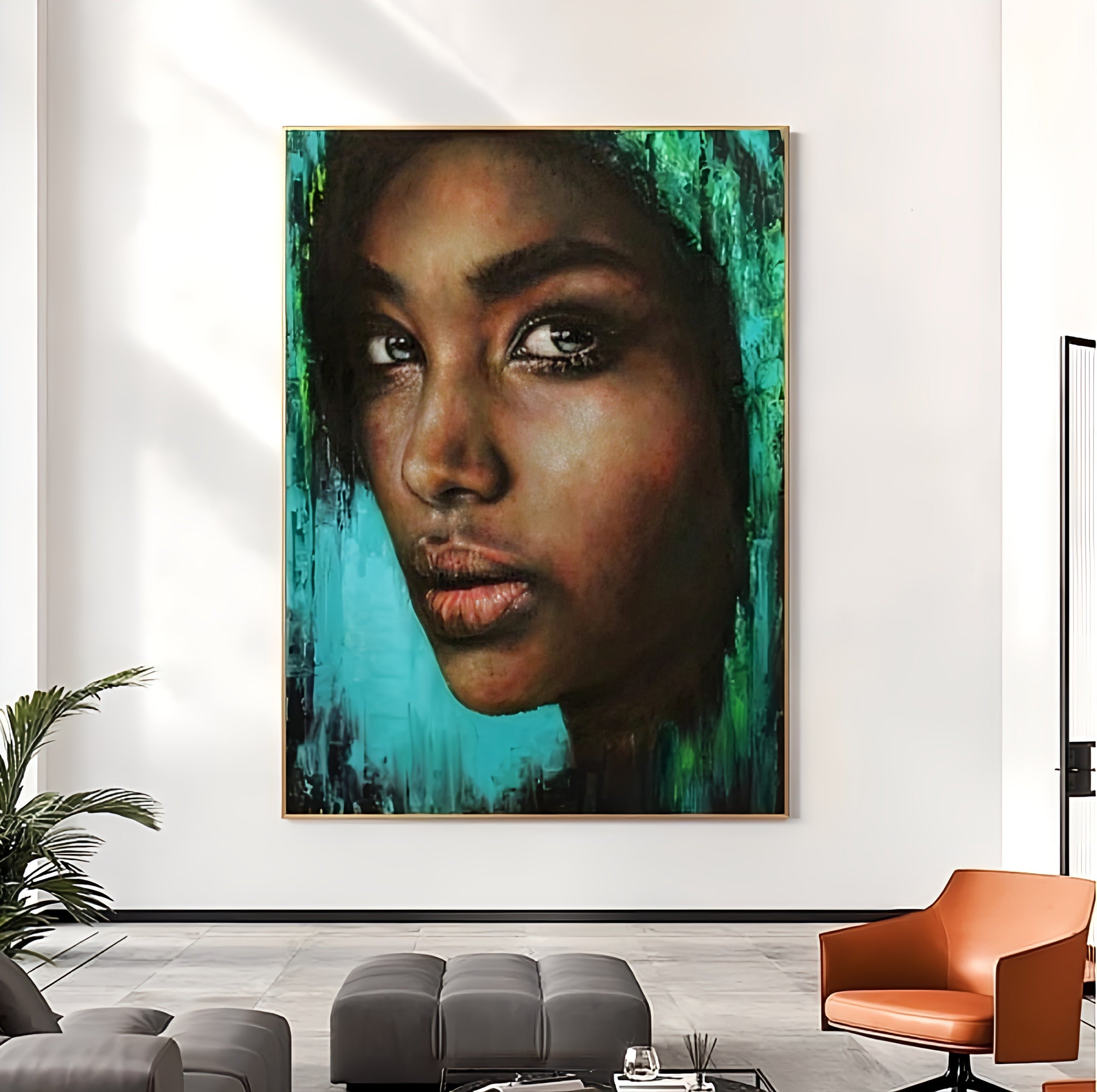 Beautiful African Woman Paintings