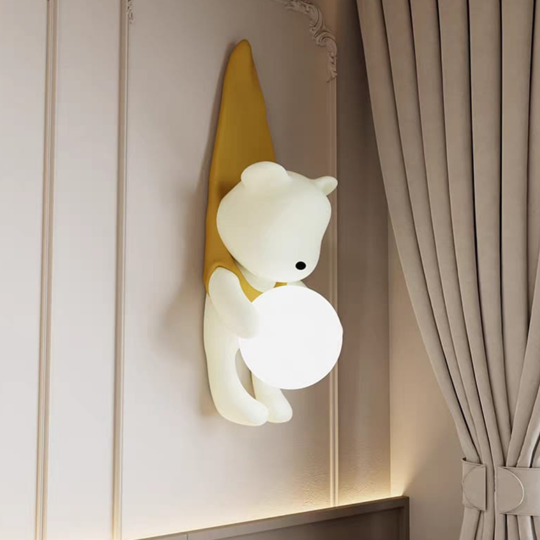 Bear on the wall lighting Design