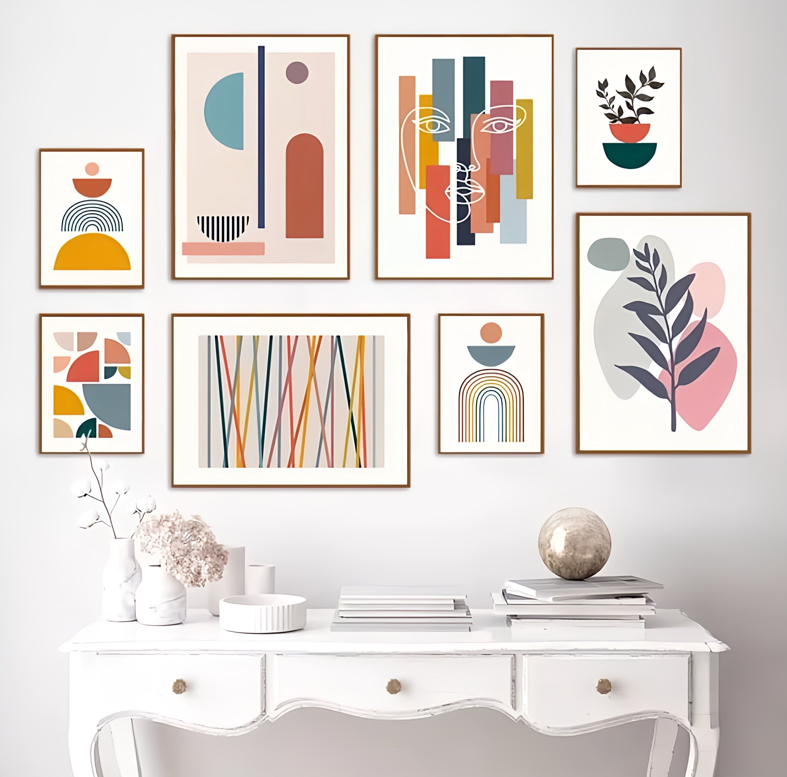 Geometric Pattern Illustration Poster