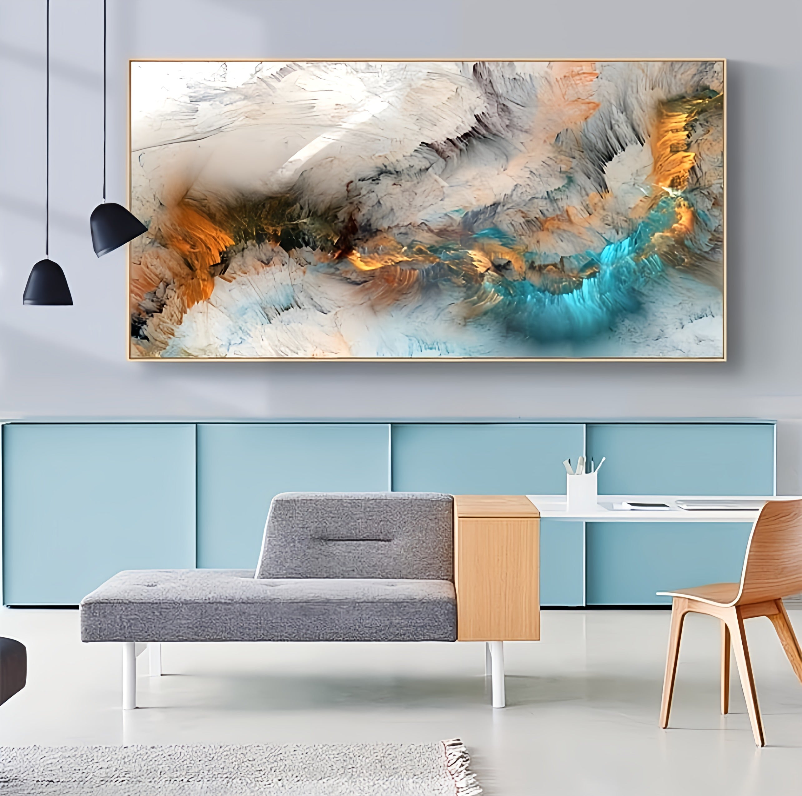 Cloud-themed Abstract Canvas