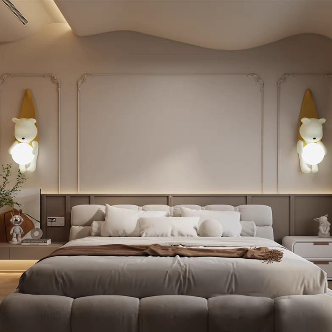 Bear on the wall lighting Design
