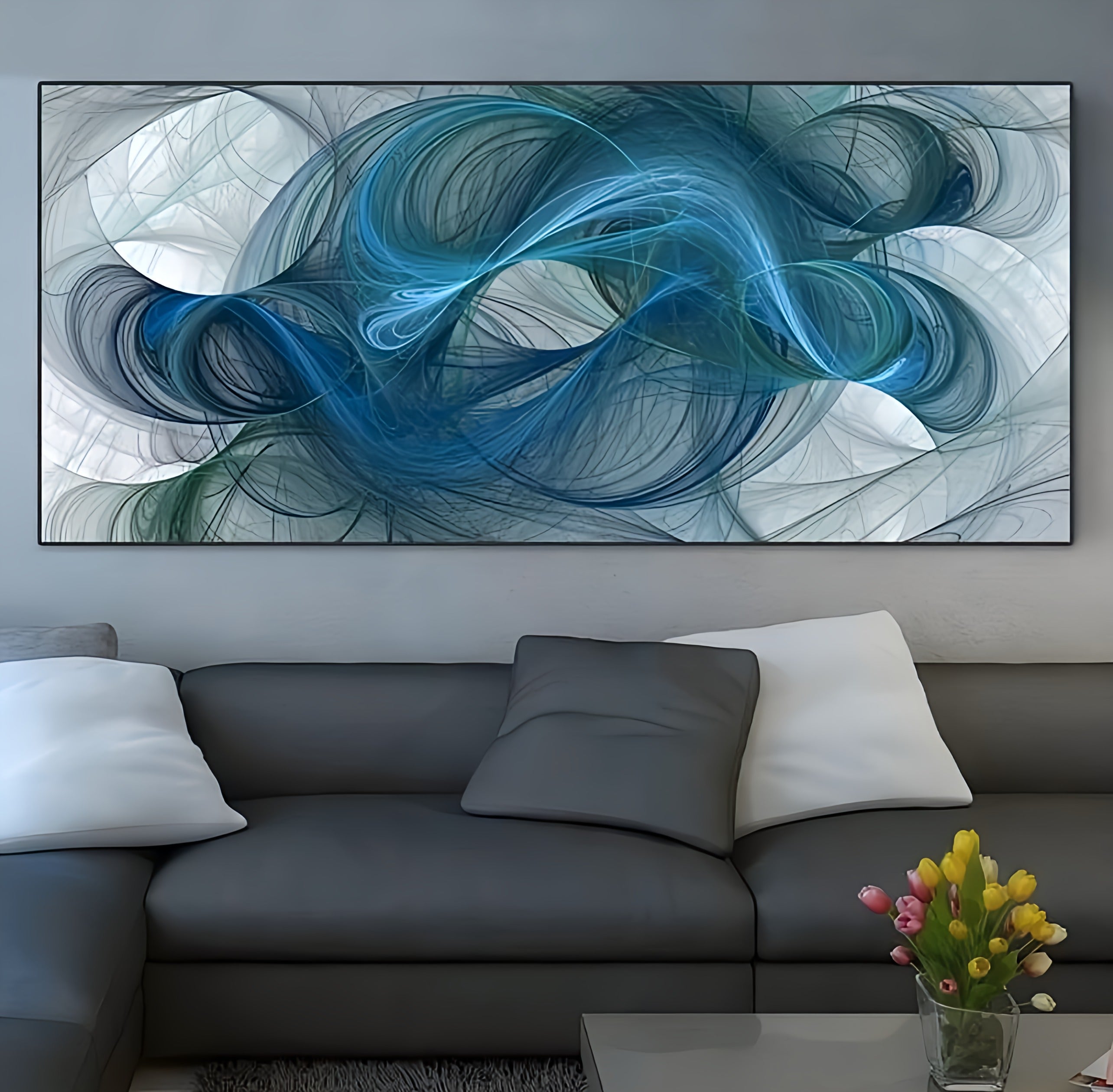 Blue Stroke Canvas
