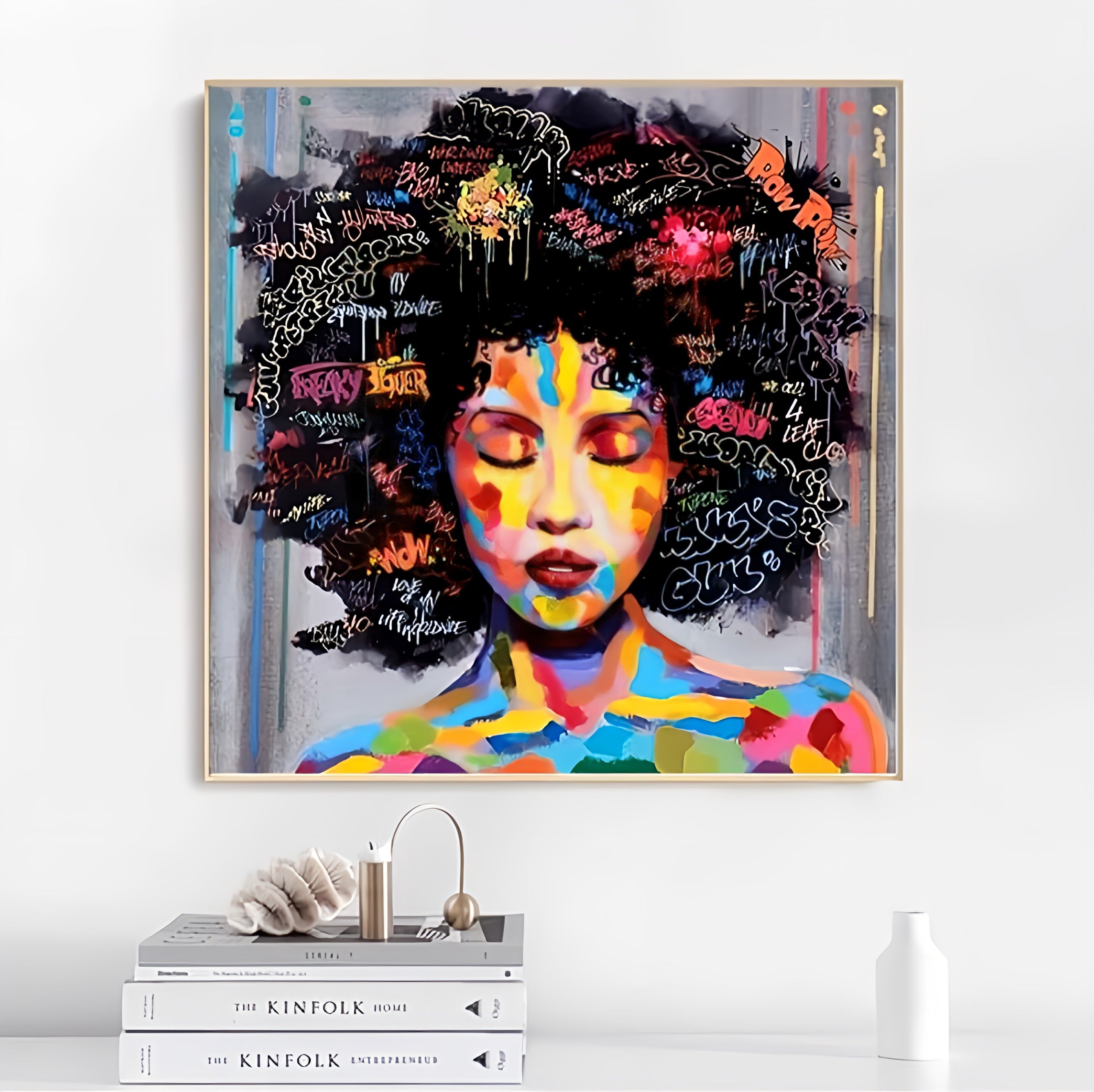 Abstract African Woman Portrait
