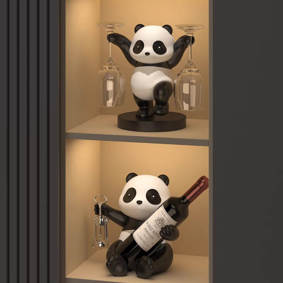 Panda wine holder