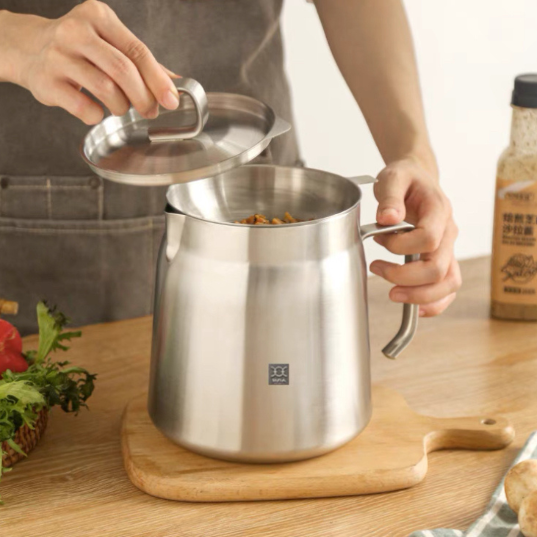 3 in 1 Fryer Oil With Strainer