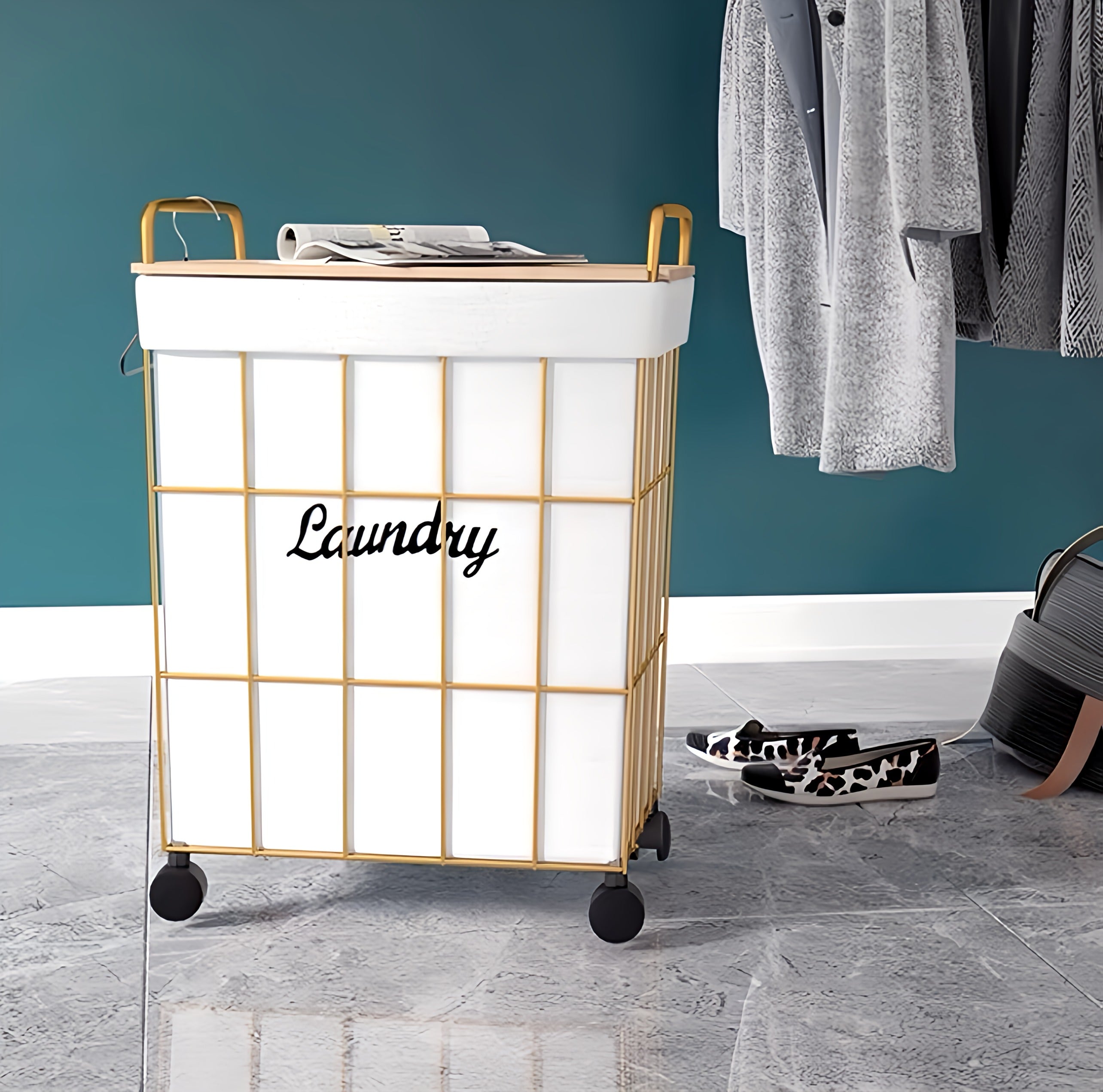Movable Laundry Basket