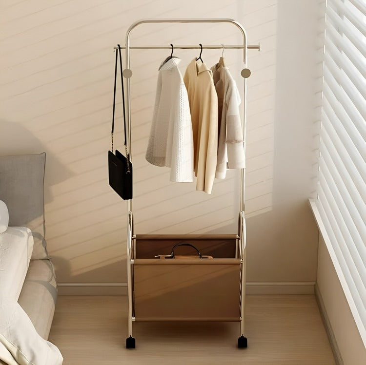 Coat Rack With Basket