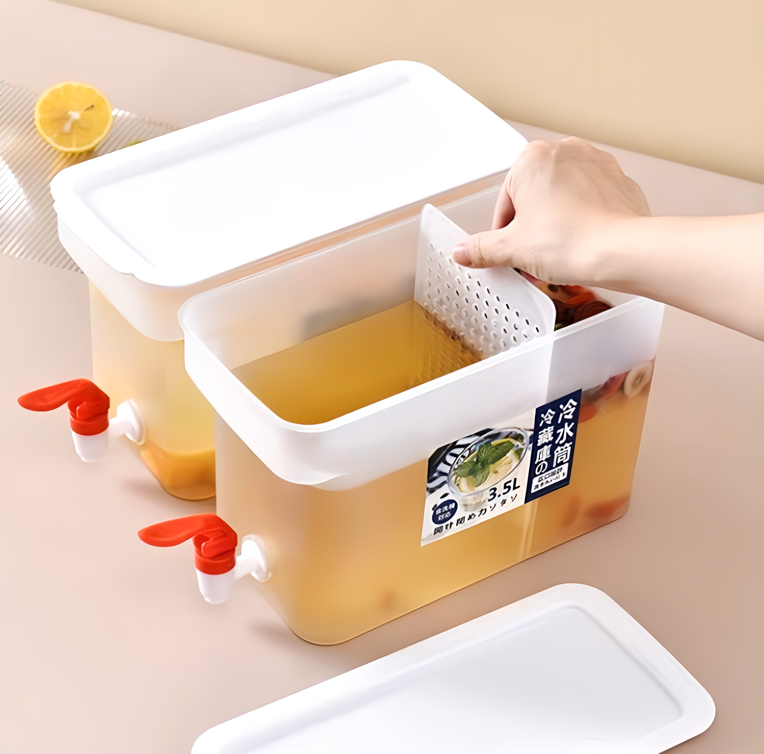 Cold Beverage Dispenser With Faucet