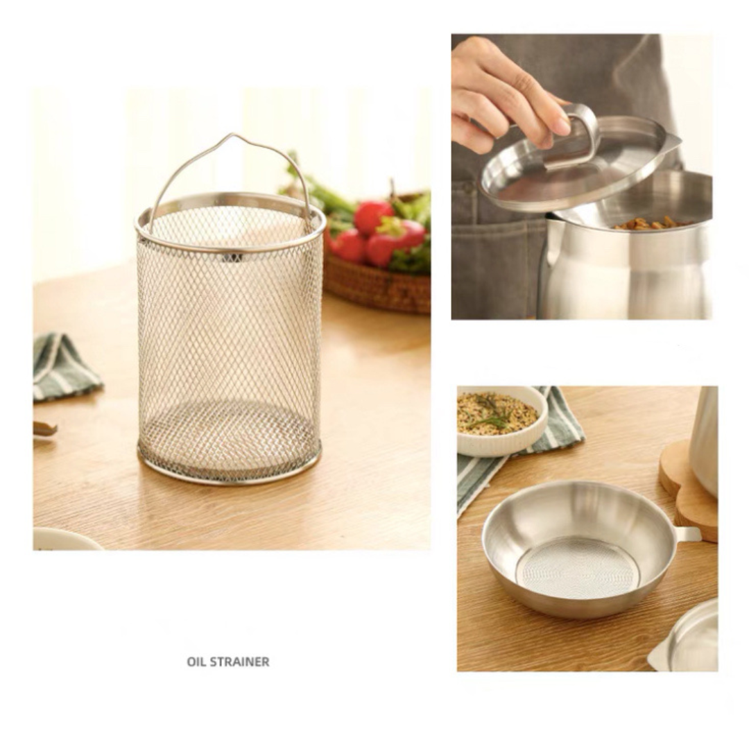 3 in 1 Fryer Oil With Strainer sale