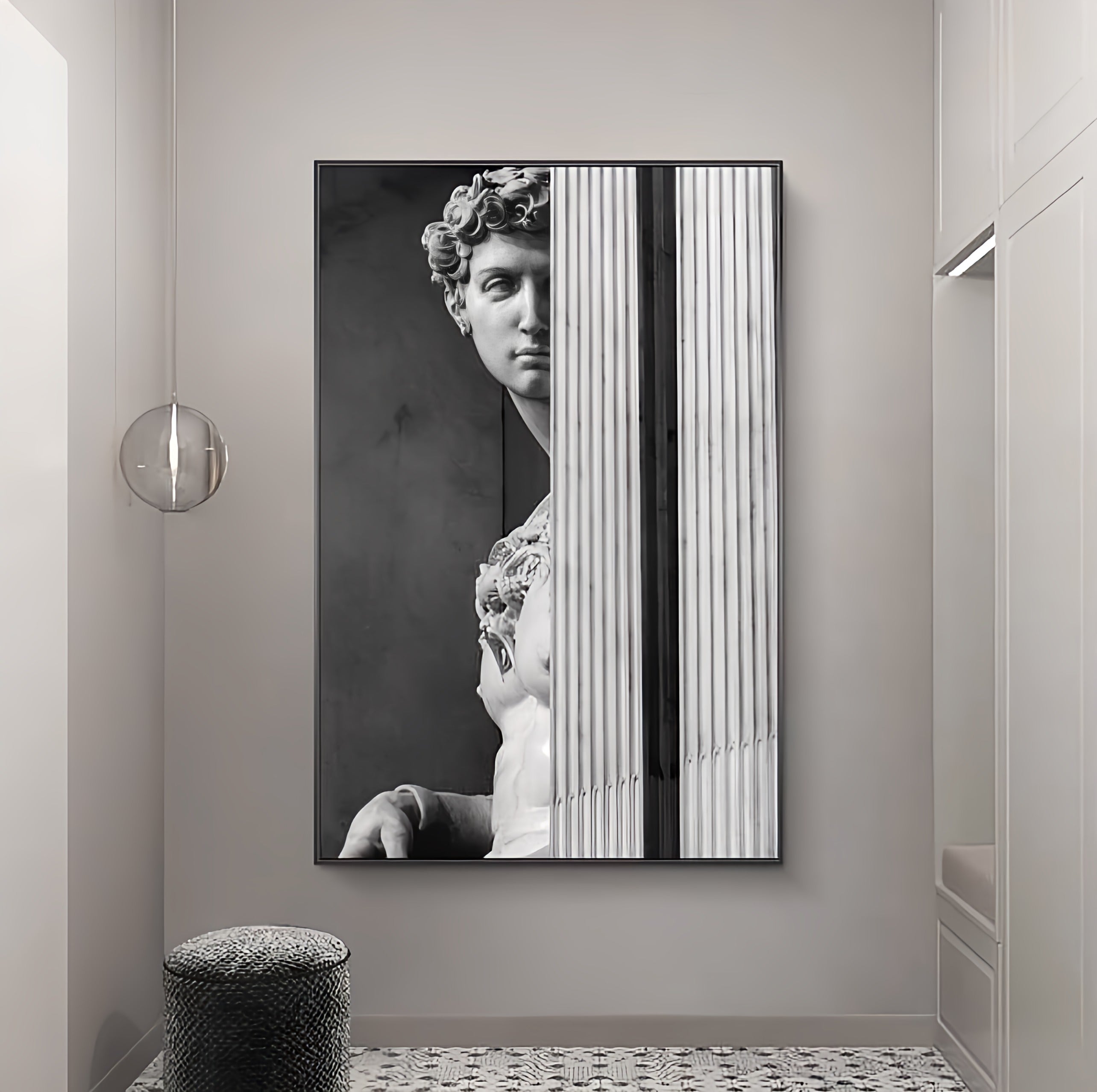 Nordic David Sculpture Canvas