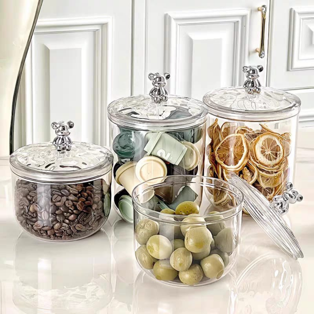Bear decorative jars