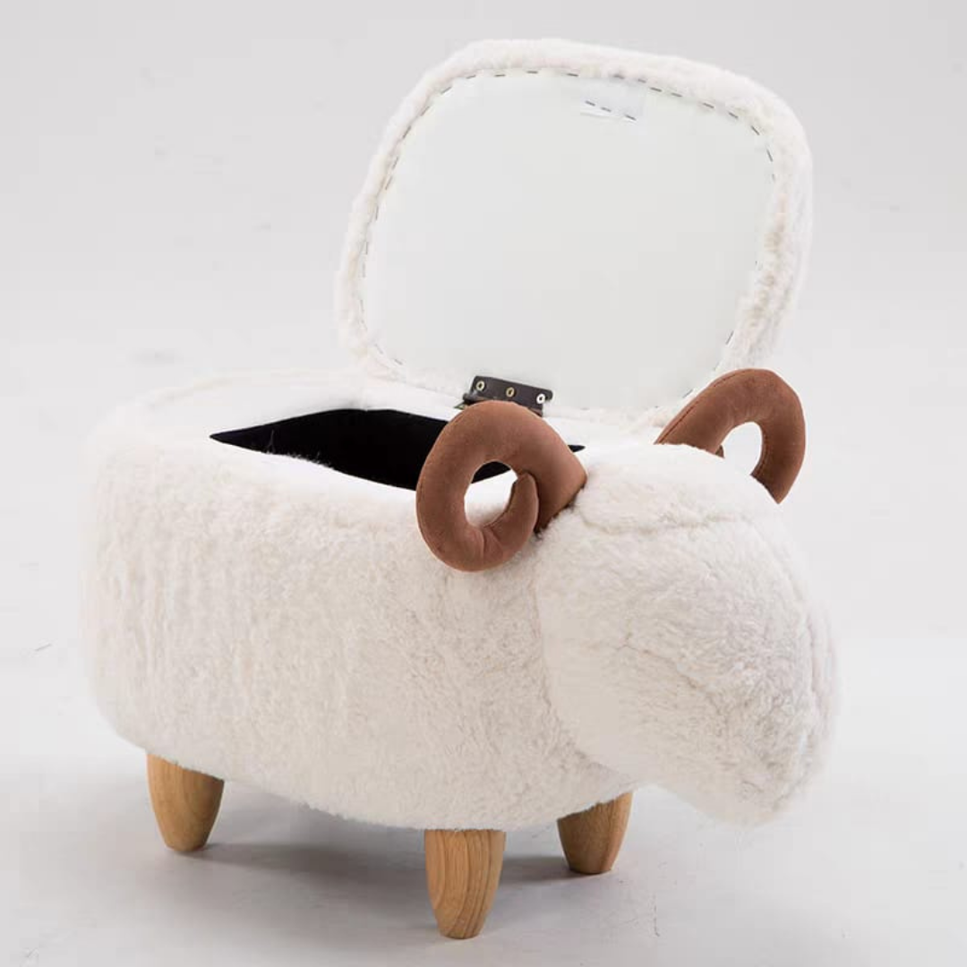 Mouton 2in1 kids room stool and storage box