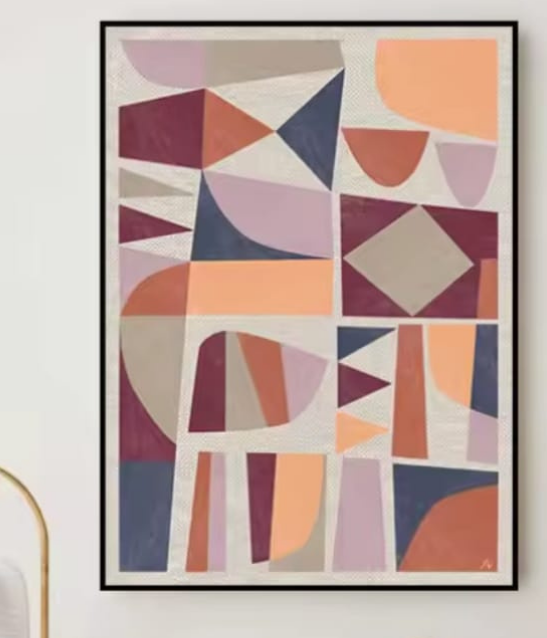 Geom art canvas painting