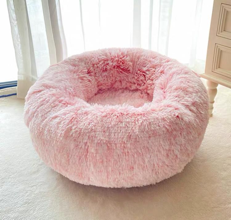 Round Plush Bed