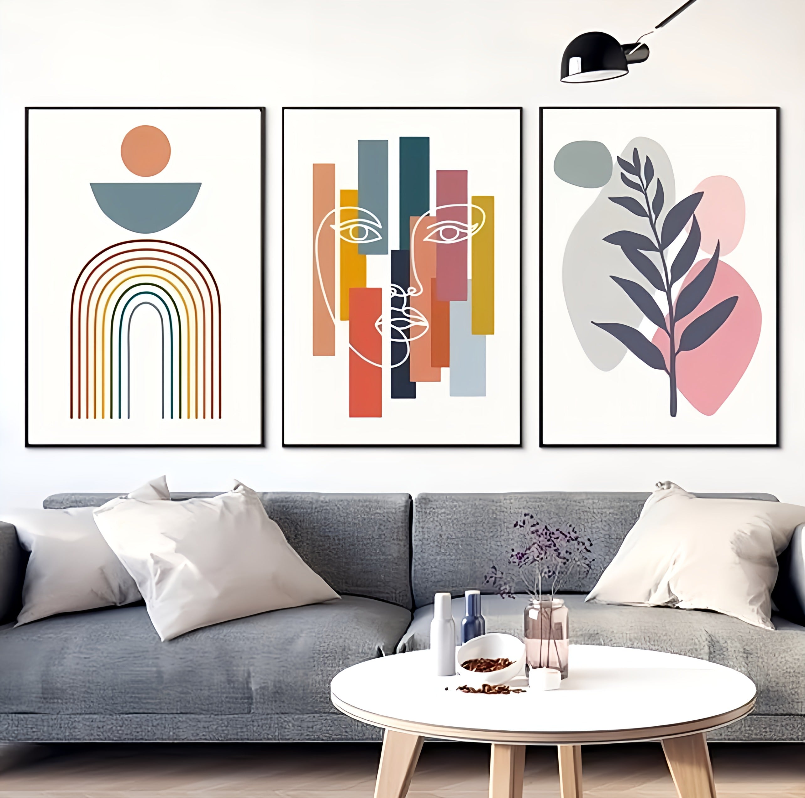 Geometric Pattern Illustration Poster