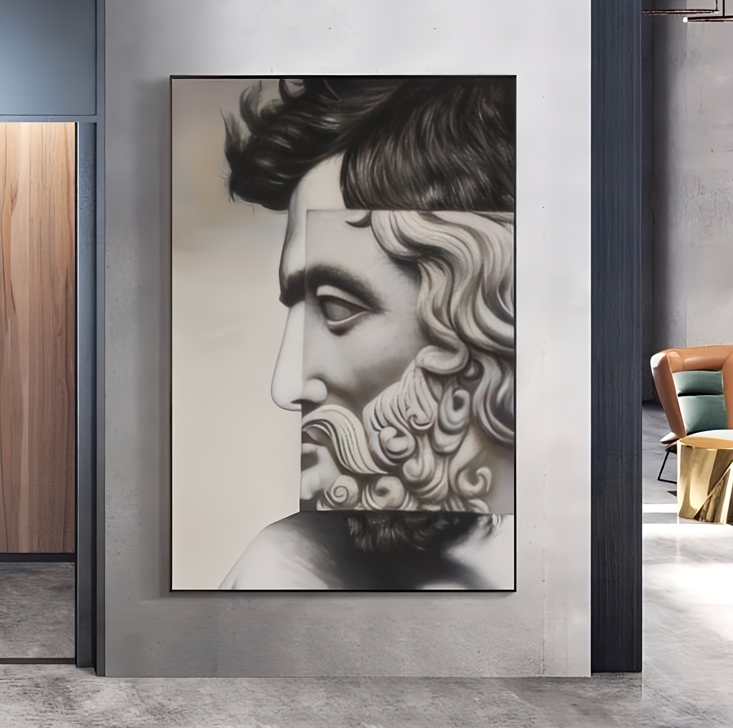 Nordic David Sculpture Canvas