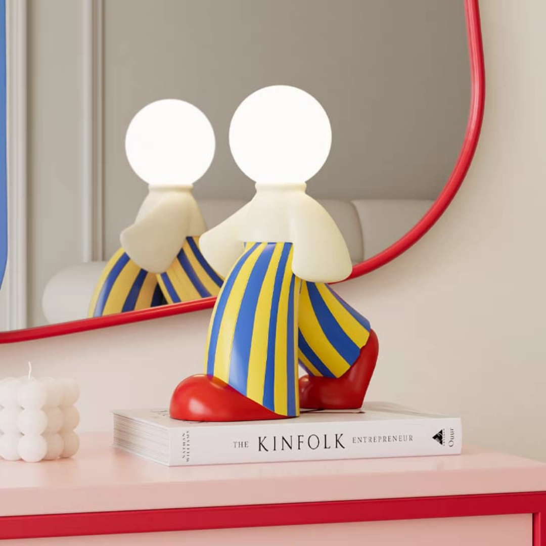 Big human table lamp