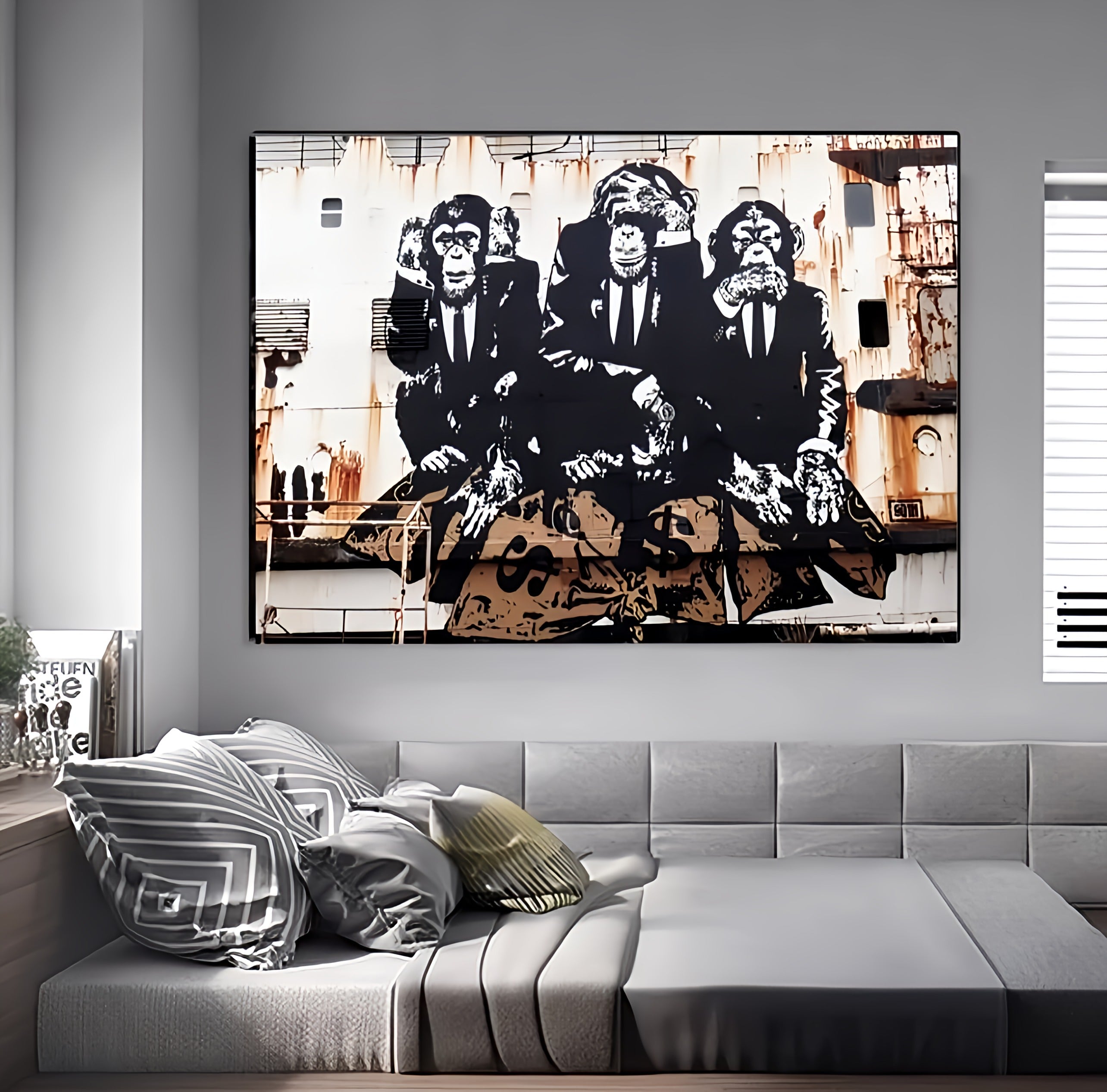 Three Wise Monkeys Canvas