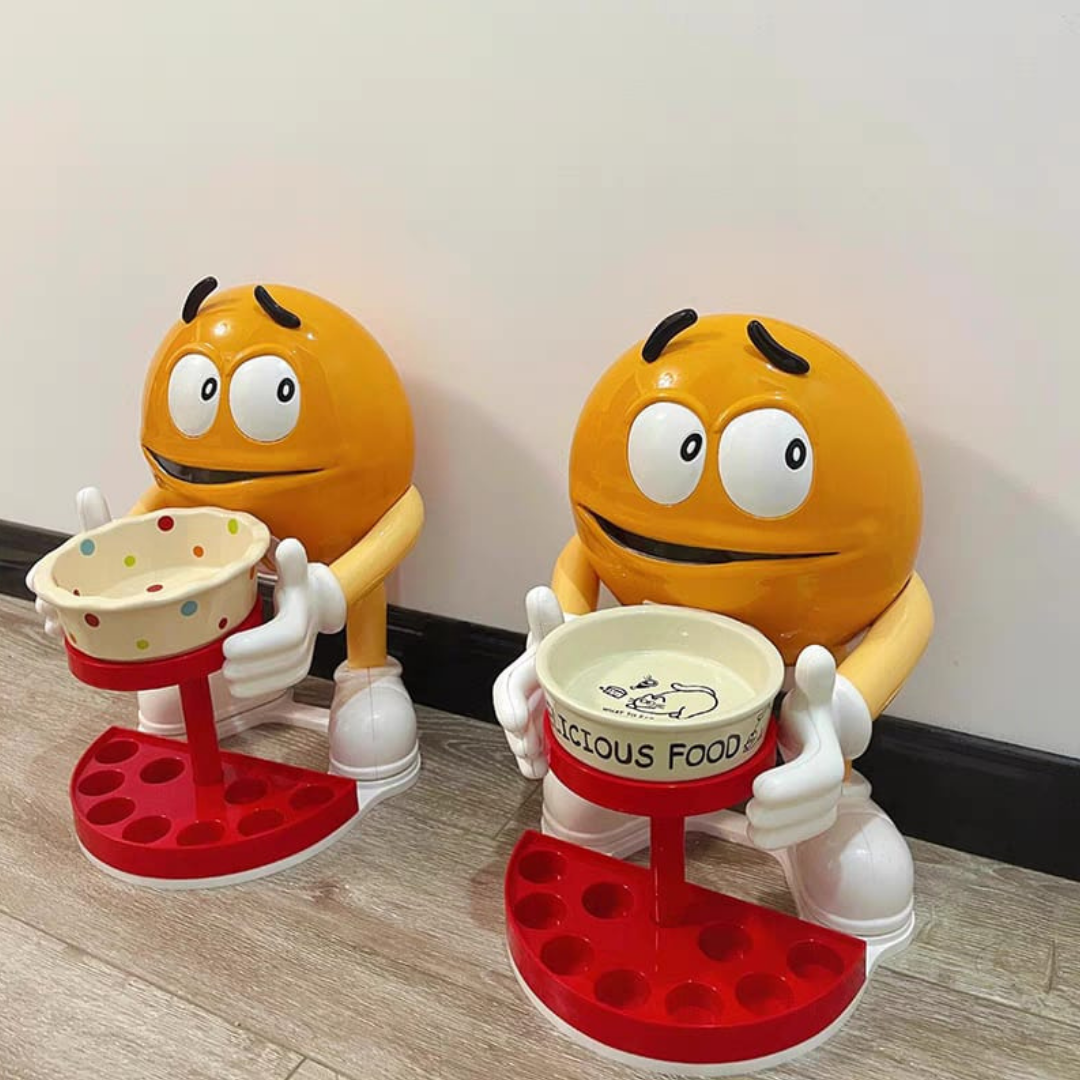 M&M dogs and cats food bowl