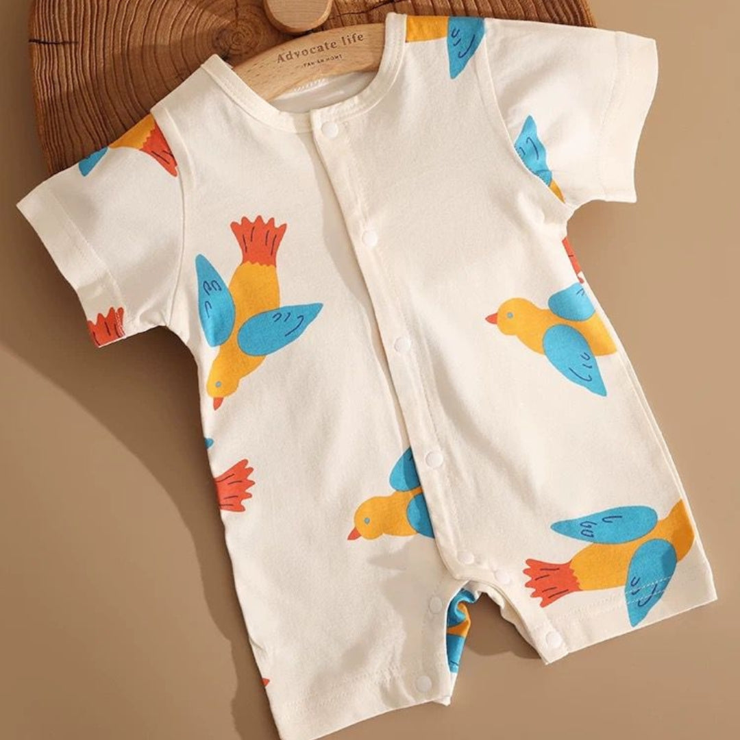 Colored Bird Romper