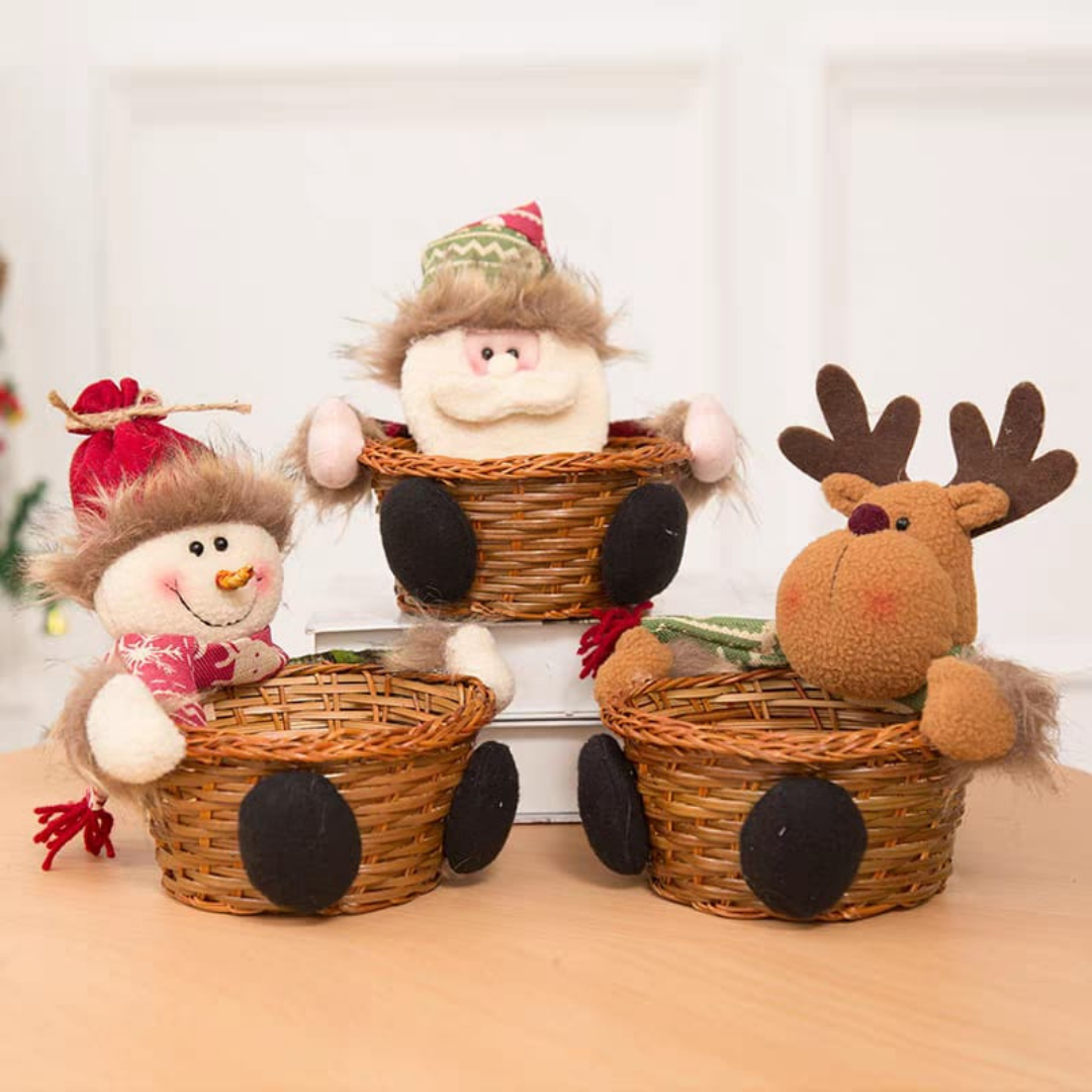 Christmas kids room basket