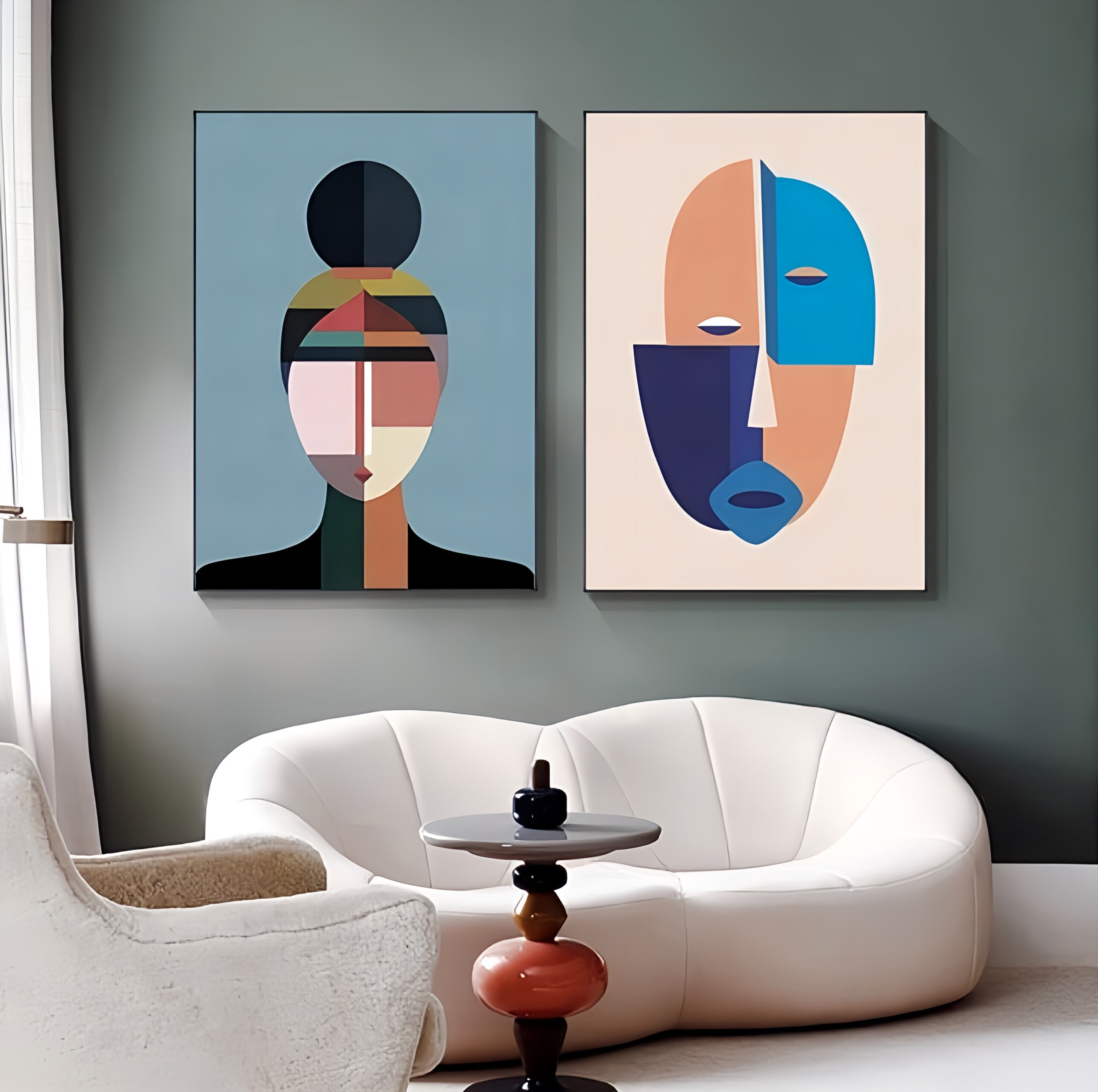 Contemporary Abstract Faces
