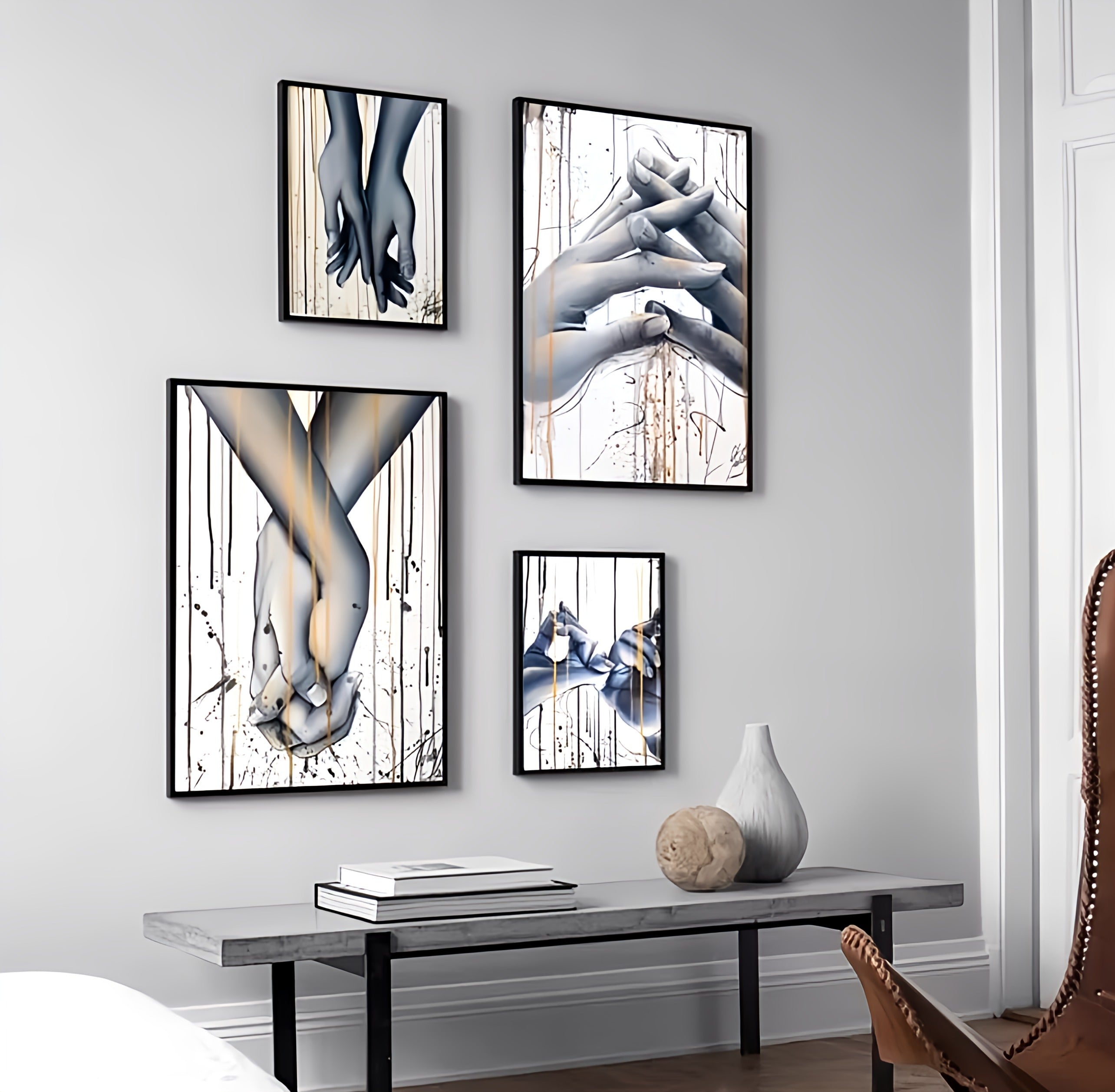 Hand in Hand Wall Painting