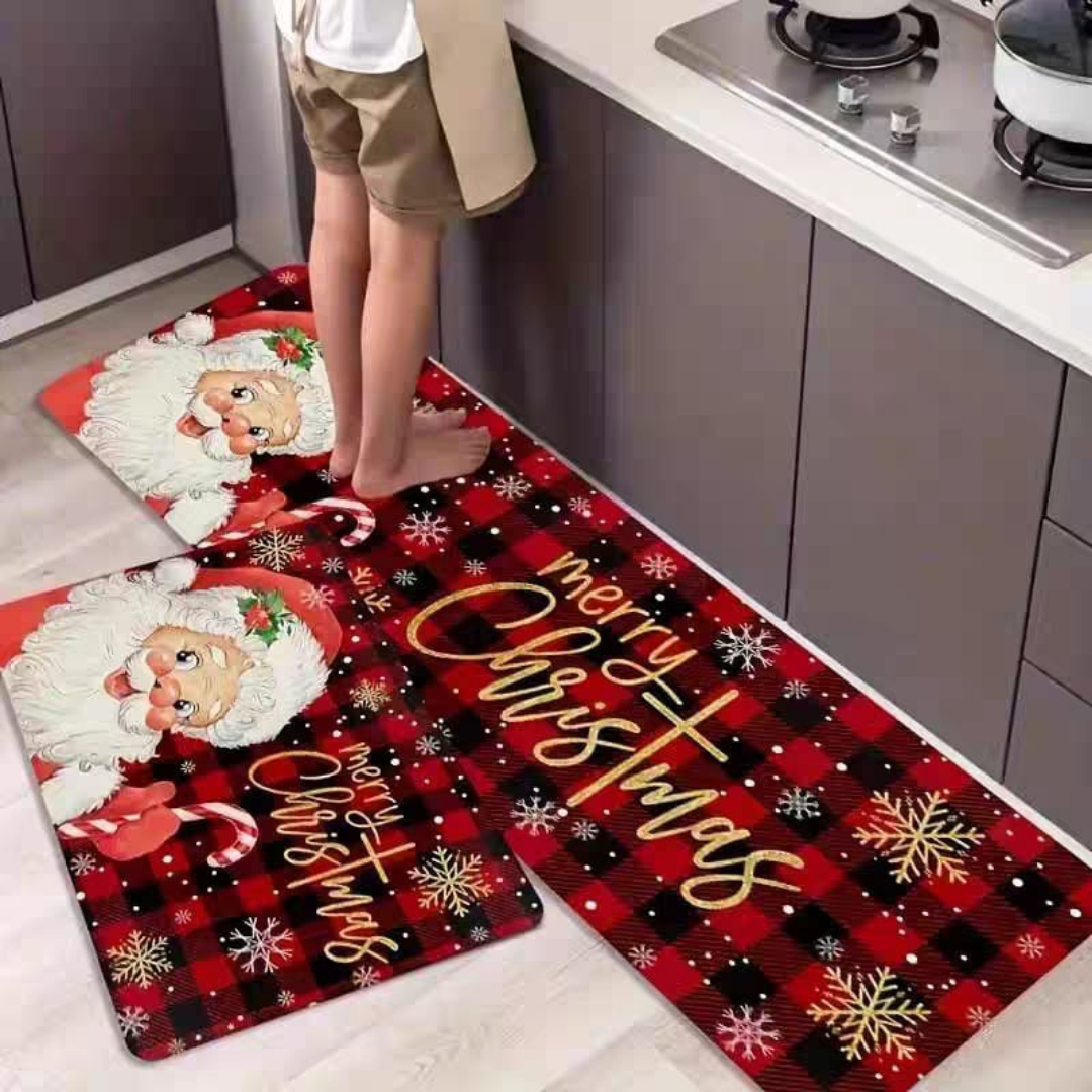 Christmas kitchen mat
