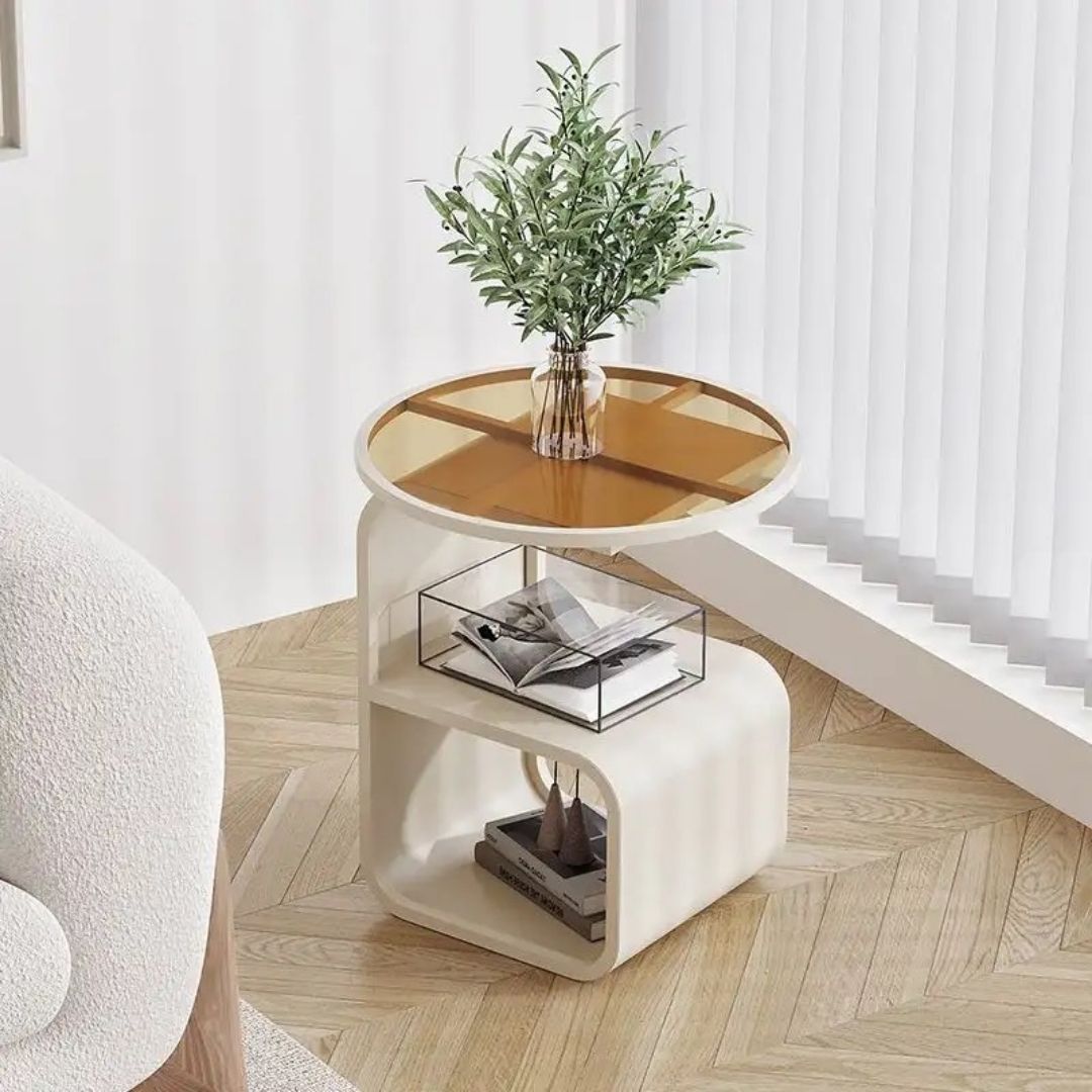Glass Sofa Side Table