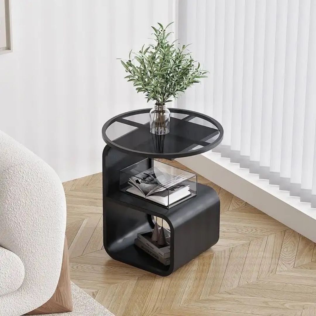 Glass Sofa Side Table
