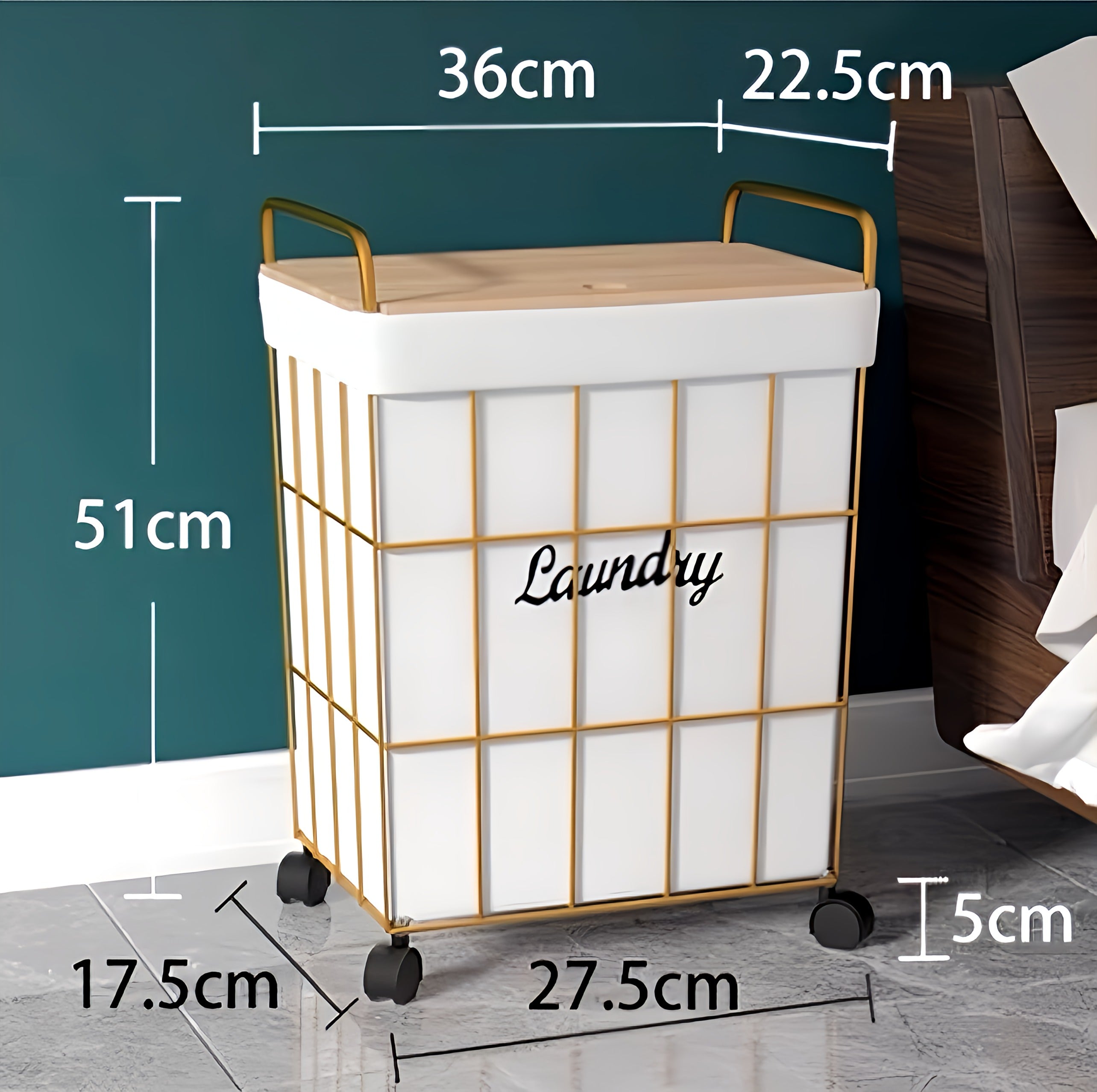 Movable Laundry Basket