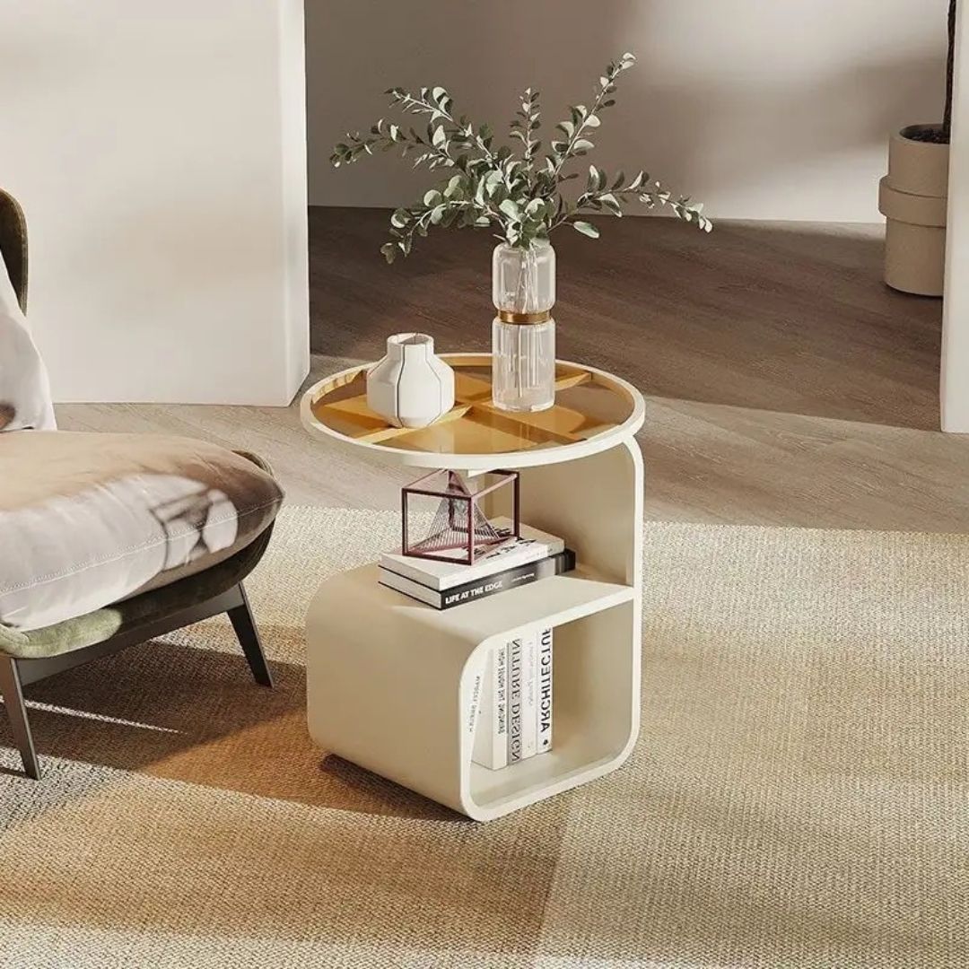 Glass Sofa Side Table