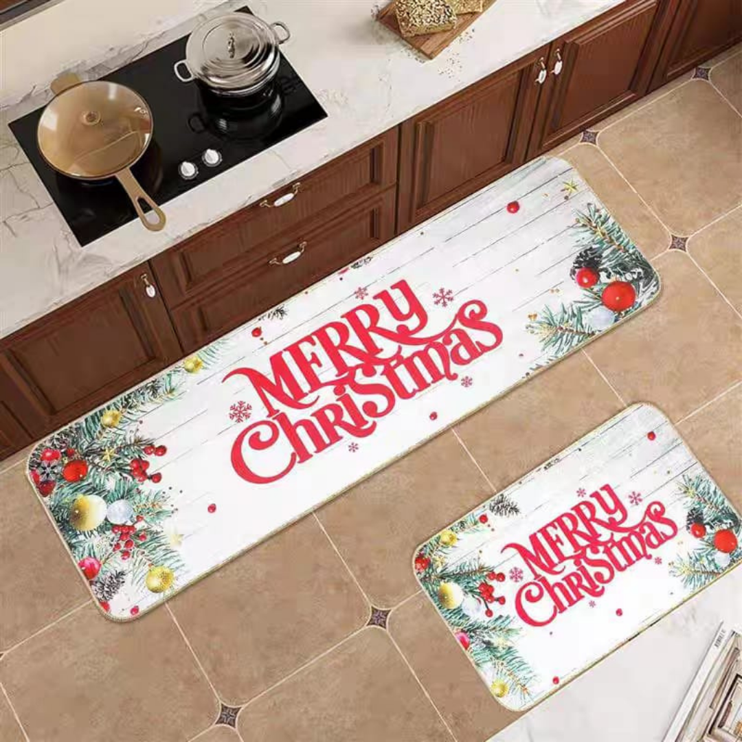 Christmas kitchen mat