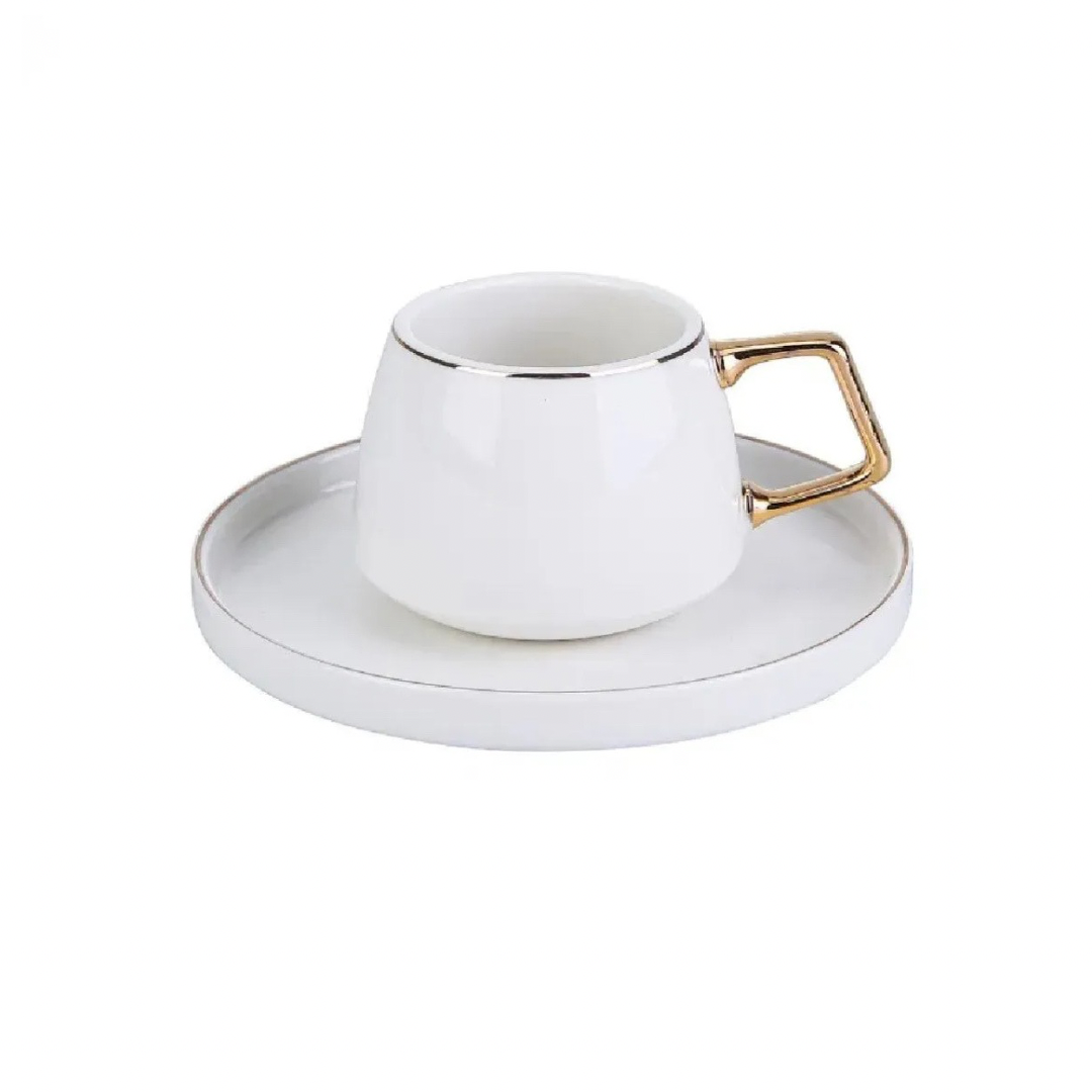 Luxurious coffee gold set