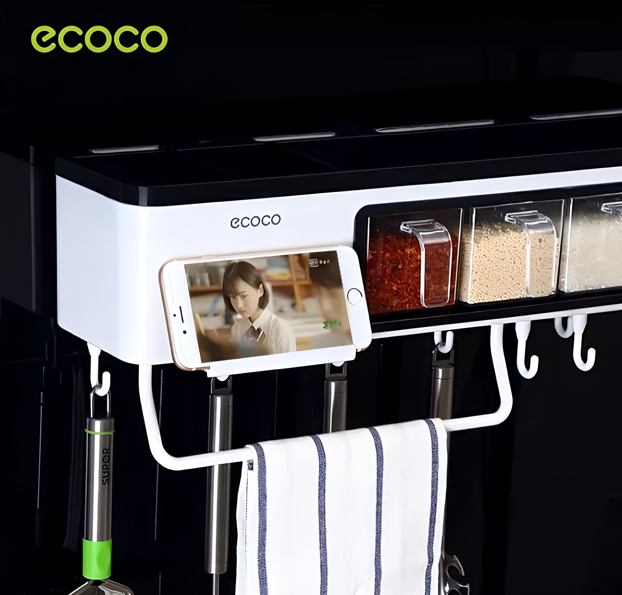 Ecoco Wall-Mounted Storage Rack